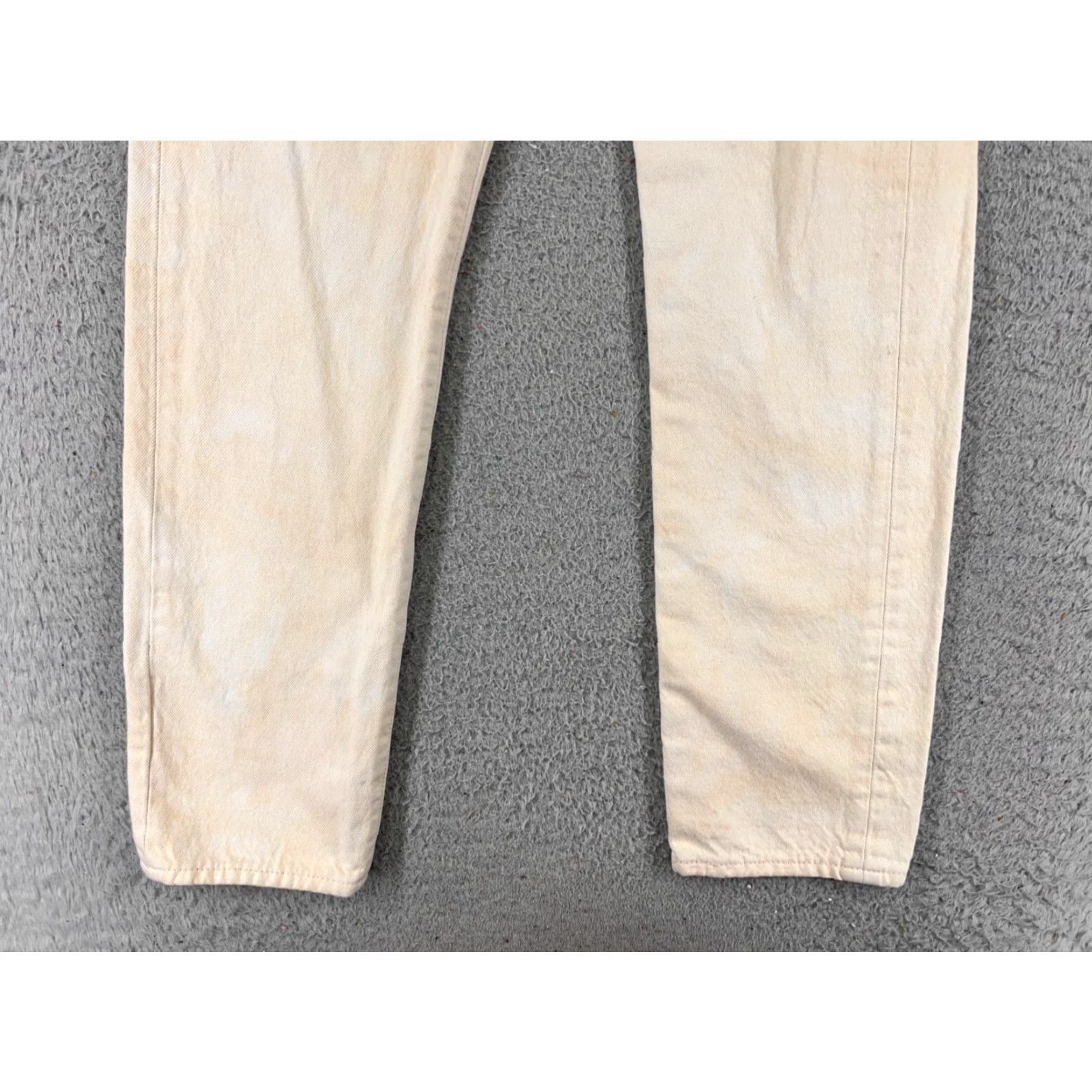 Levi's Levis Premium Jeans Womens 27 Peach Denim Wedgie Straight Button Fly Size 27" / US 4 / IT 40 - 2 Thumbnail