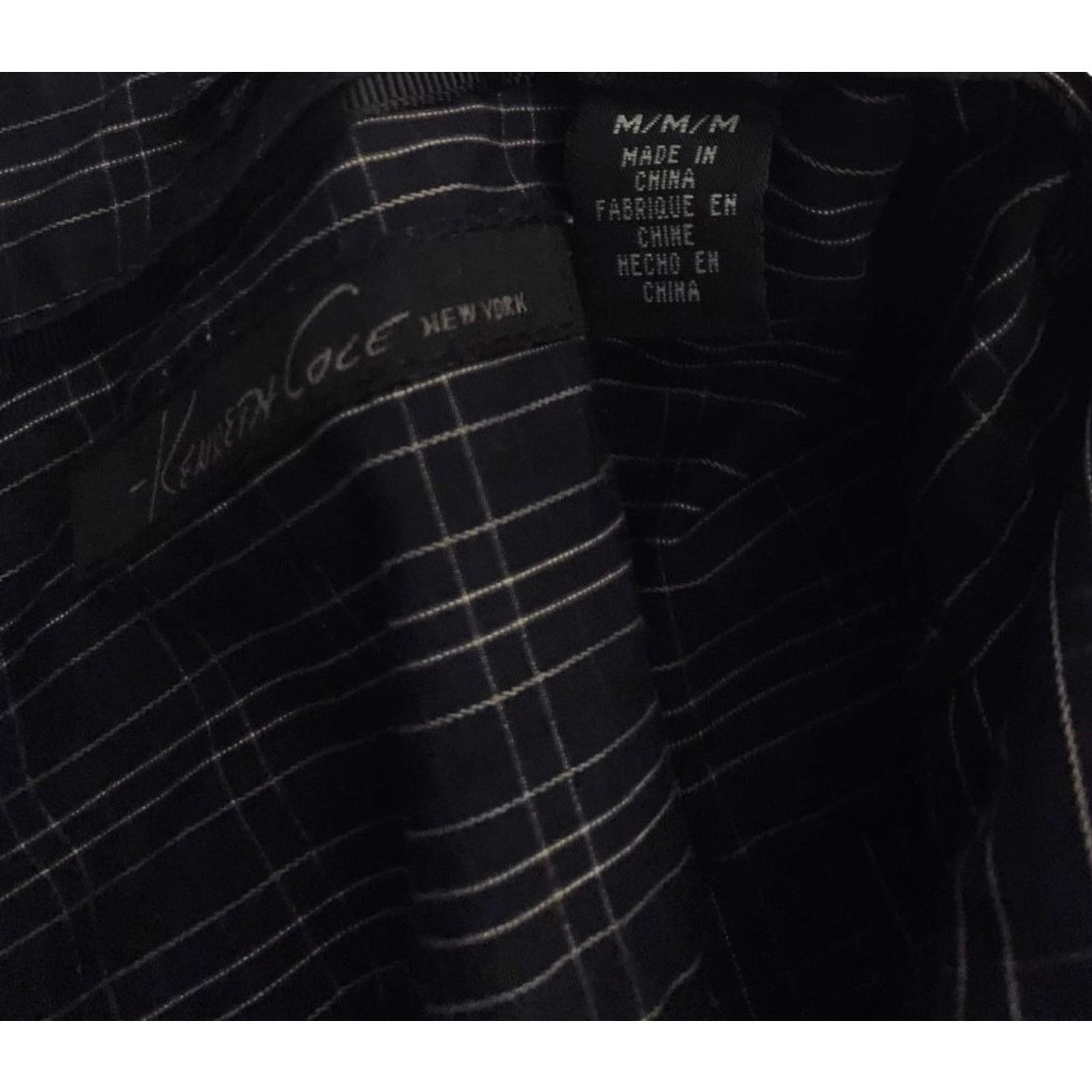 Kenneth Cole Kenneth Cole New York Dress Shirt Long Sleeve - Black & Gray Size US M / EU 48-50 / 2 - 4 Thumbnail