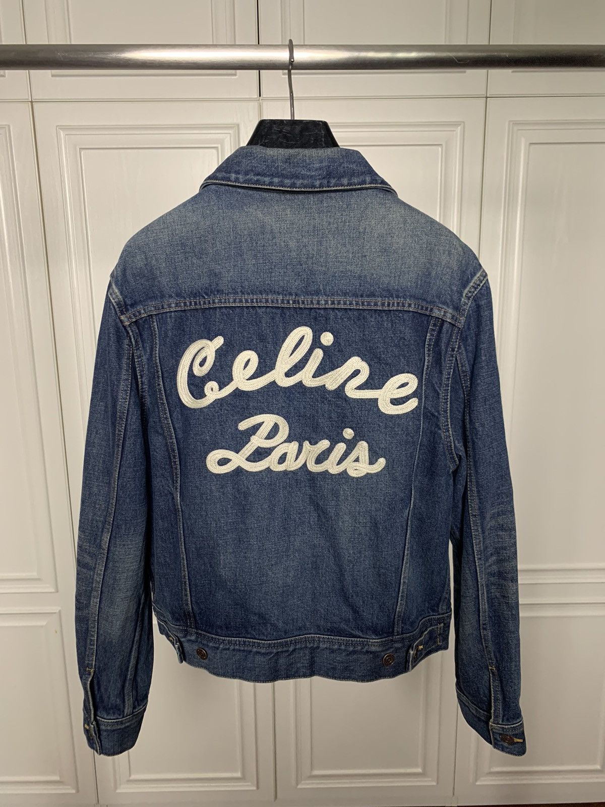 Celine Celine 2020FW Dark union wash Denim jacket Size US L / EU 52-54 / 3 - 1 Thumbnail