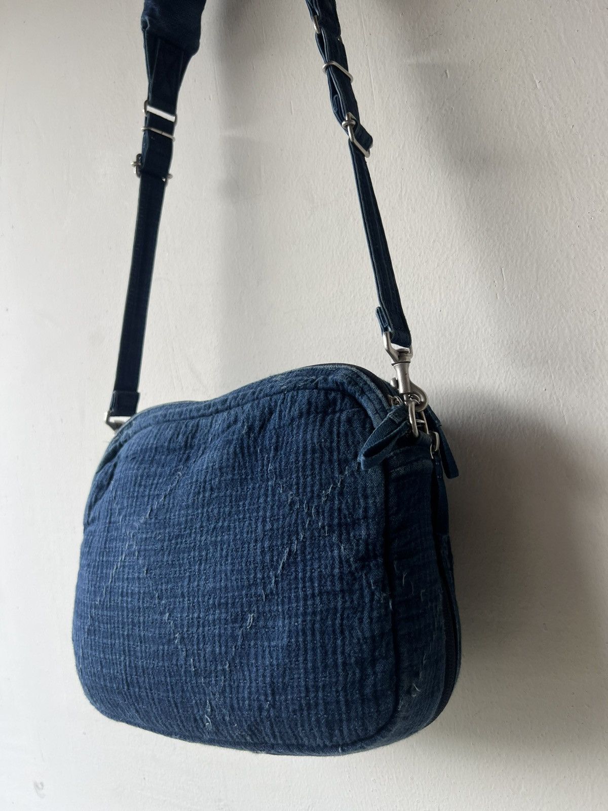Porter Classic Porter Classic X Muatsu Fade Indigo Newton Sashiko Sling Bag Size ONE SIZE - 23 Thumbnail