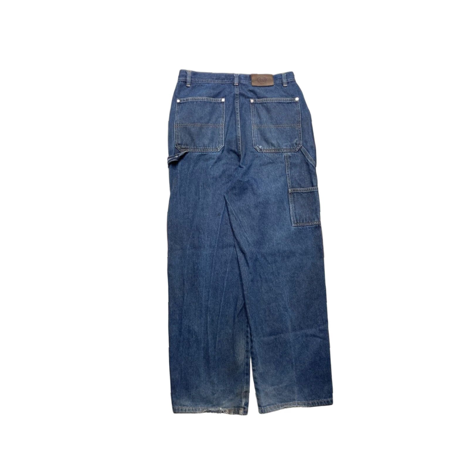 Nautica VINTAGE Nautica Jeans Wide-Leg 29x29 Men Blue Hip Hop Grunge 90s Carry Baggy Carpenter Skater Style Size US 29 - 1 Thumbnail