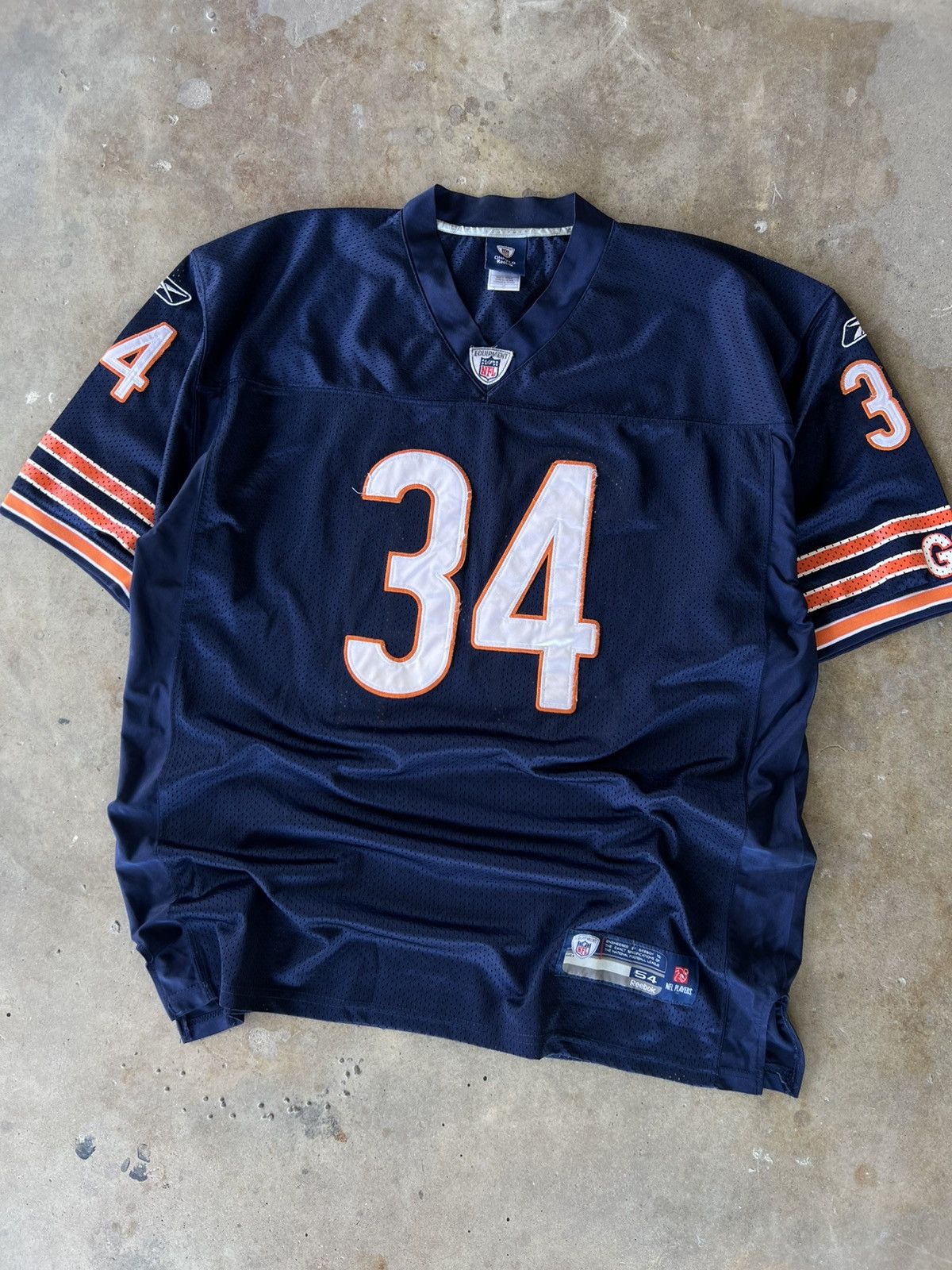 Reebok Vintage NFL Chicago Bears Payton Stitched Football Jersey Size US XL / EU 56 / 4 - 1 Thumbnail