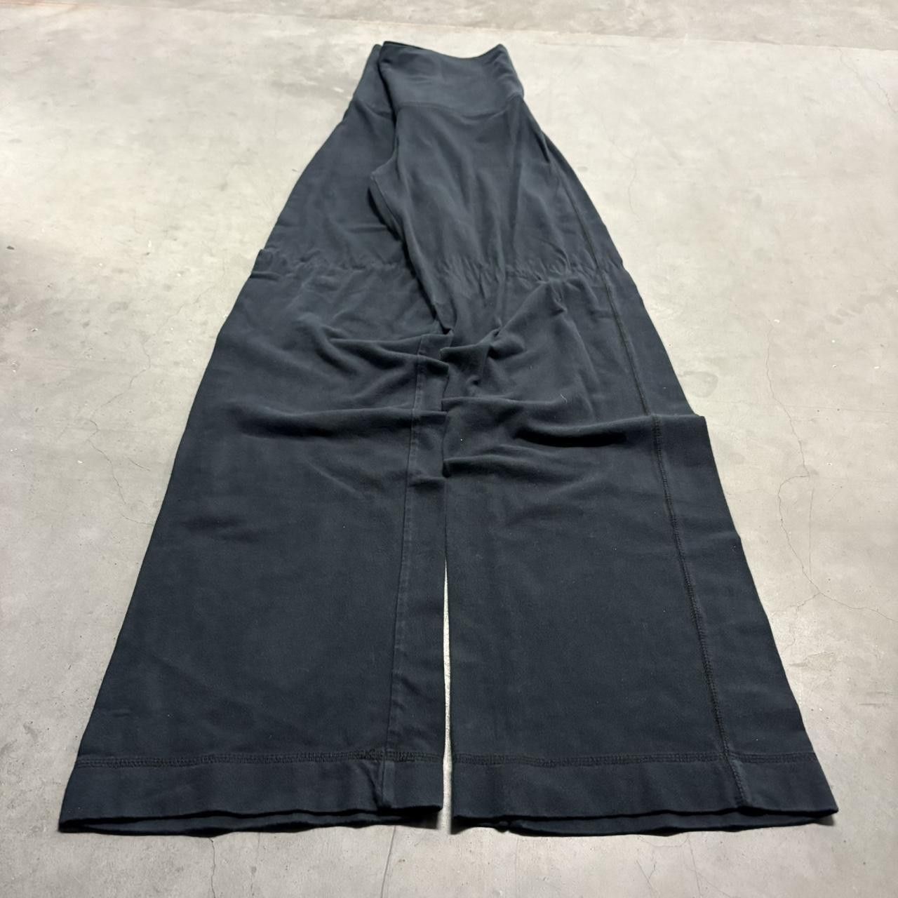 Vintage Crazy Vintage Y2K/2000s Baggy Black Wideleg Womens SweatPants Yoga Pants! Size US 30 / EU 46 - 4 Thumbnail