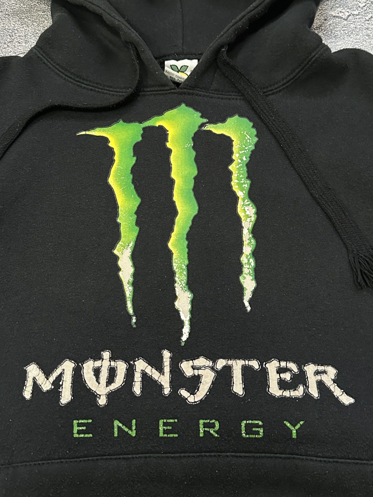 Vintage Vintage Y2k Monster Energy Black Boxy Hoodie Size S Size US S / EU 44-46 / 1 - 4 Thumbnail