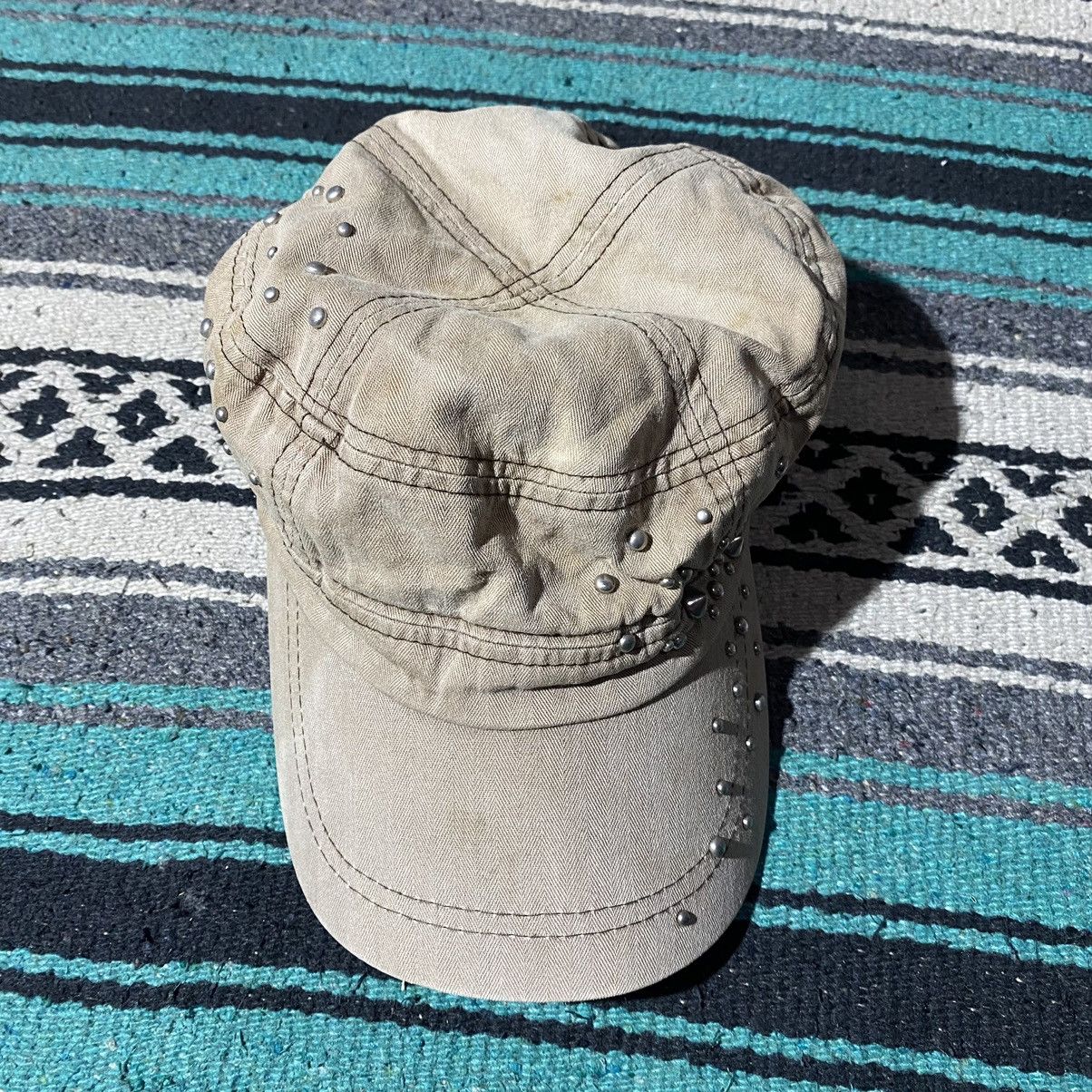 If Six Was Nine × Japanese Brand × Le Grande Bleu (L.G.B.) Unknown Y2K Studded Patrol Cap Size ONE SIZE - 7 Thumbnail
