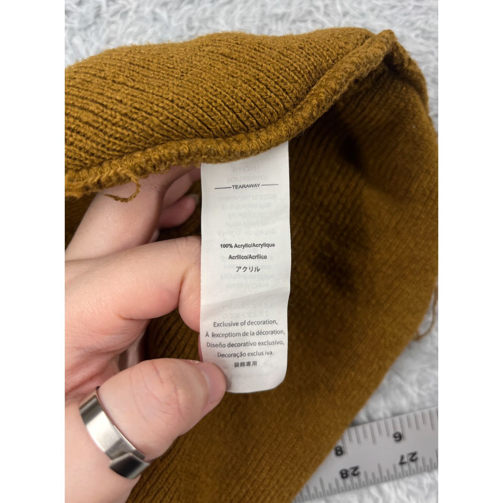 Dickies Dickies Beanie KnIT Beanie One Size Brown 100% Acrylic Knit Unisex Adults Winter Ski Outdoor Logo Beanie Mens Womens Boys Girls Size ONE SIZE - 7 Thumbnail
