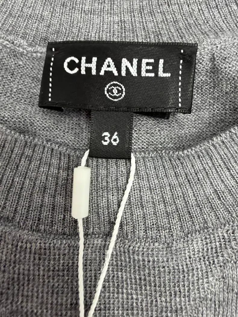 Chanel Chanel Gray pullover knitwear Size XS / US 0-2 / IT 36-38 - 4 Thumbnail