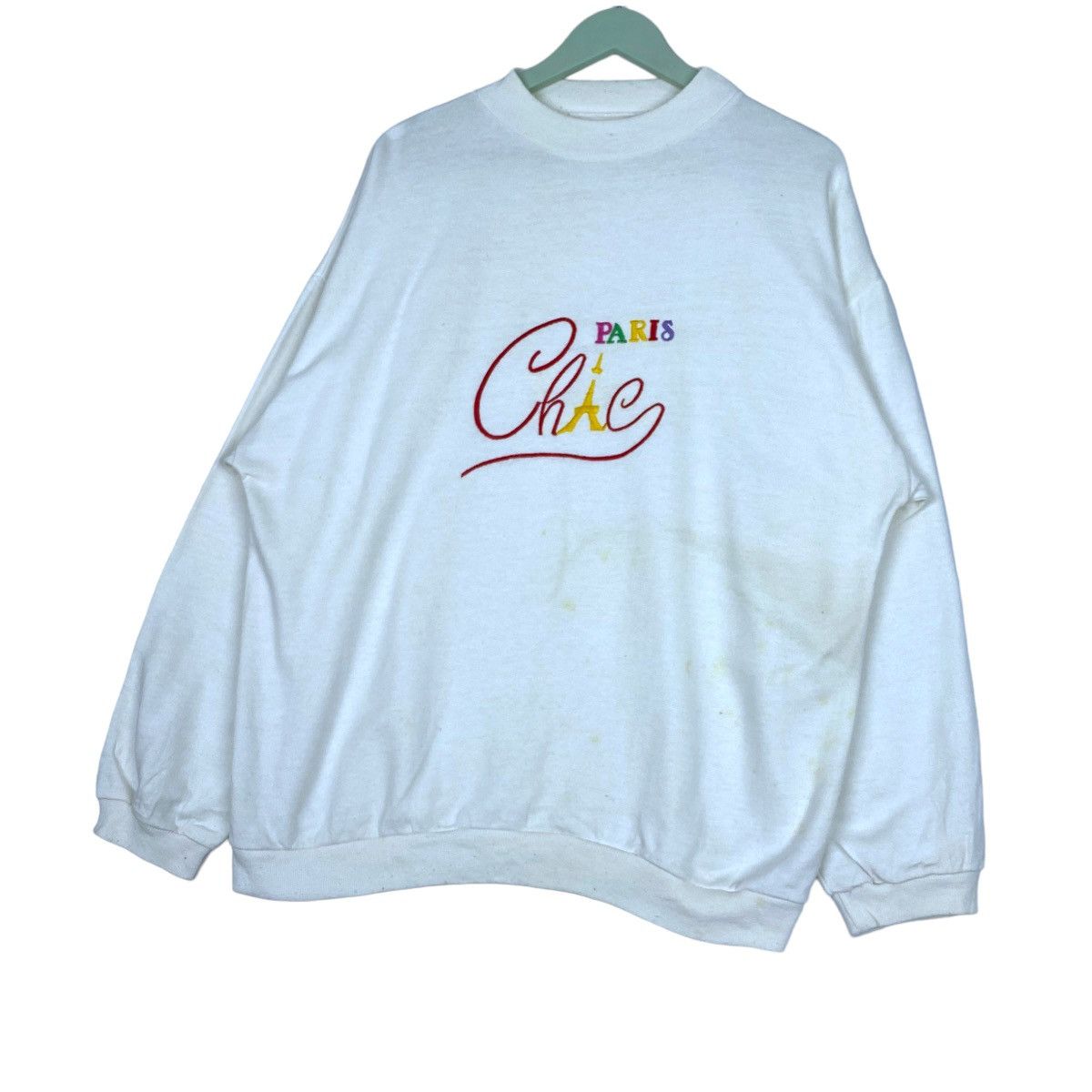 Designer × Vintage Paris Chag Sweatshirt Crewneck Pullover Jumper Size US L / EU 52-54 / 3 - 3 Thumbnail