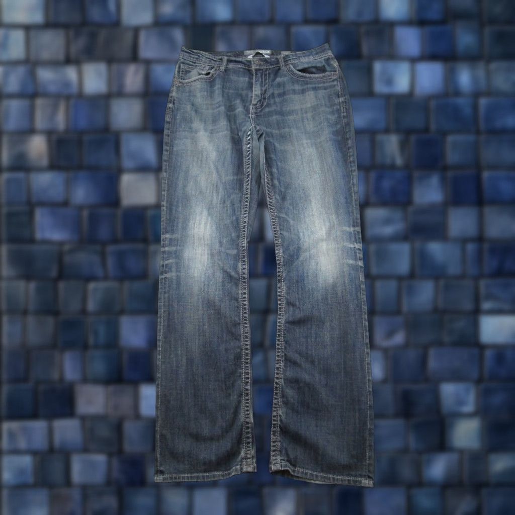 Vintage VINTAGE Buckle Buckle Tyler Jeans Straight Denim 36 Mens Blue 5-Pocket Stretch Read Size US 36 / EU 52 - 1 Thumbnail
