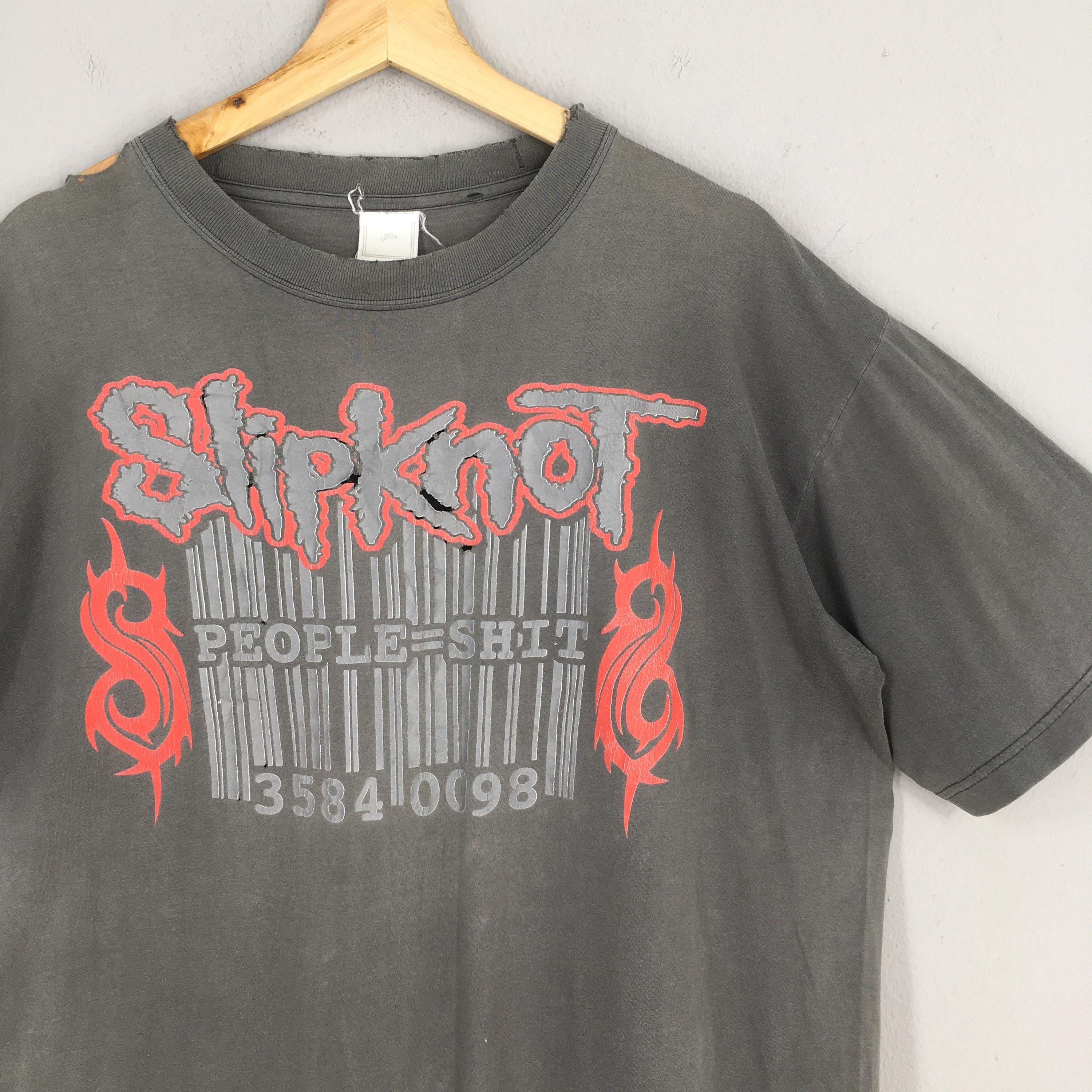 Band Tees × Slipknot 90s Distressed Slipknot Pledge of Allegiance Japan Tour Tee Size US L / EU 52-54 / 3 - 2 Thumbnail