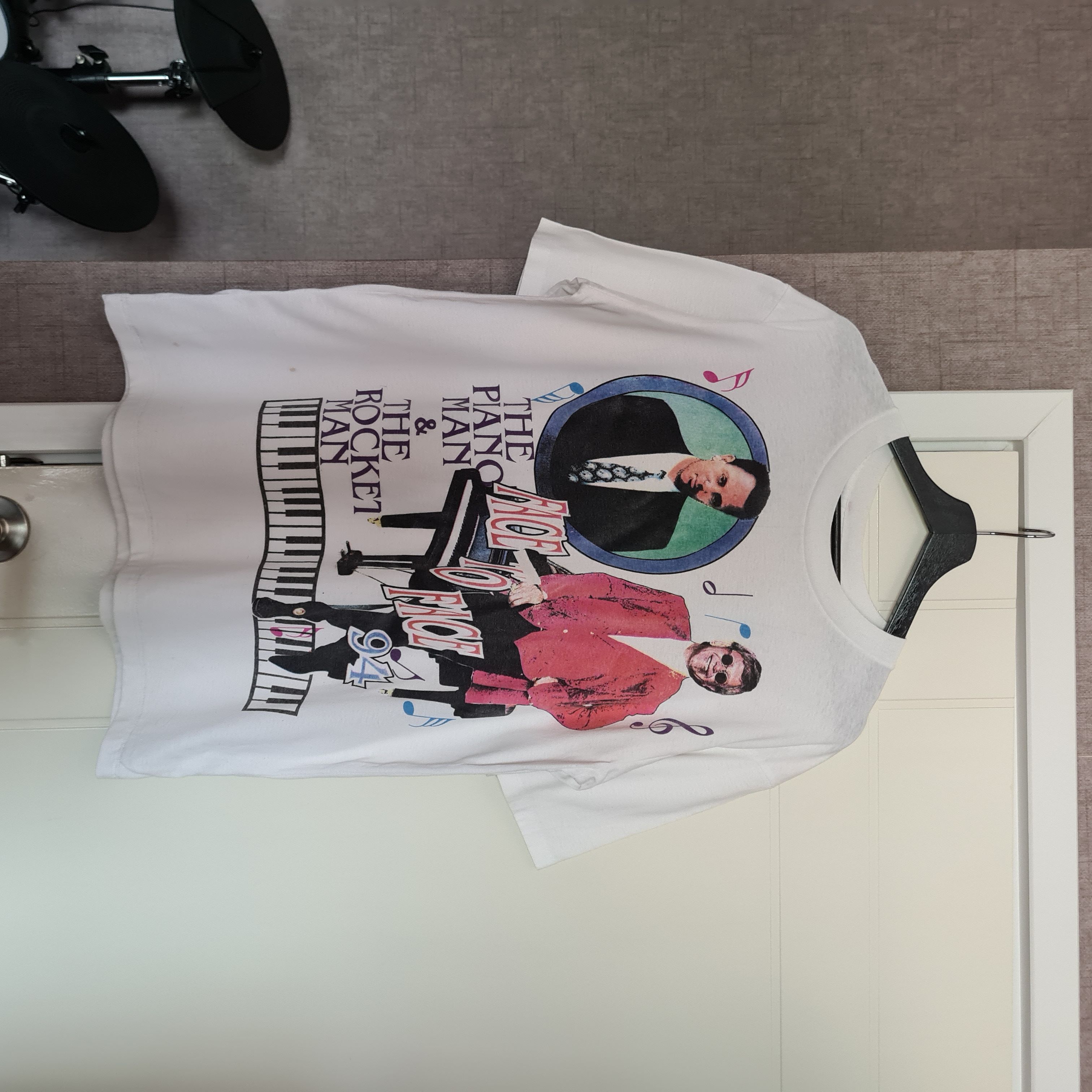 Band Tees Elton John Billy Joel Pianoman Tour 1994 Size US XL / EU 56 / 4 - 4 Thumbnail