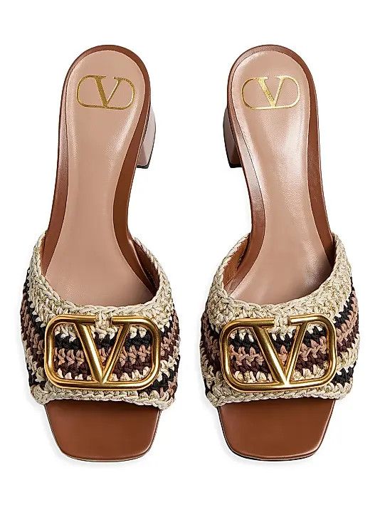 Valentino os11x0126 VLogo Signature Slide Sandals in Multicolor Size US 7 / IT 37 - 3 Thumbnail
