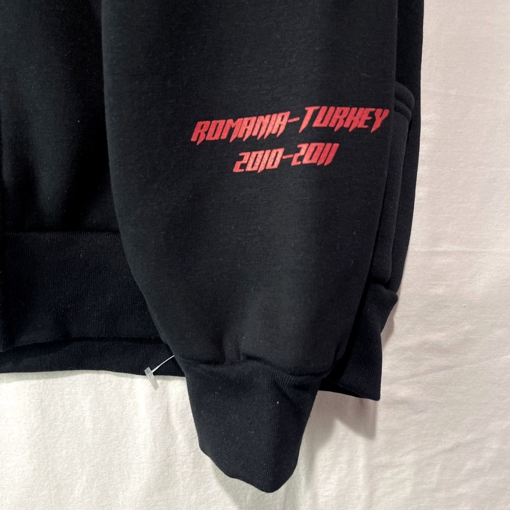 Vintage Ghost Rider Hoodie Mens Black Spirit of Vengeance Movie Full Zip Sweatshirt Size US XL / EU 56 / 4 - 4 Thumbnail