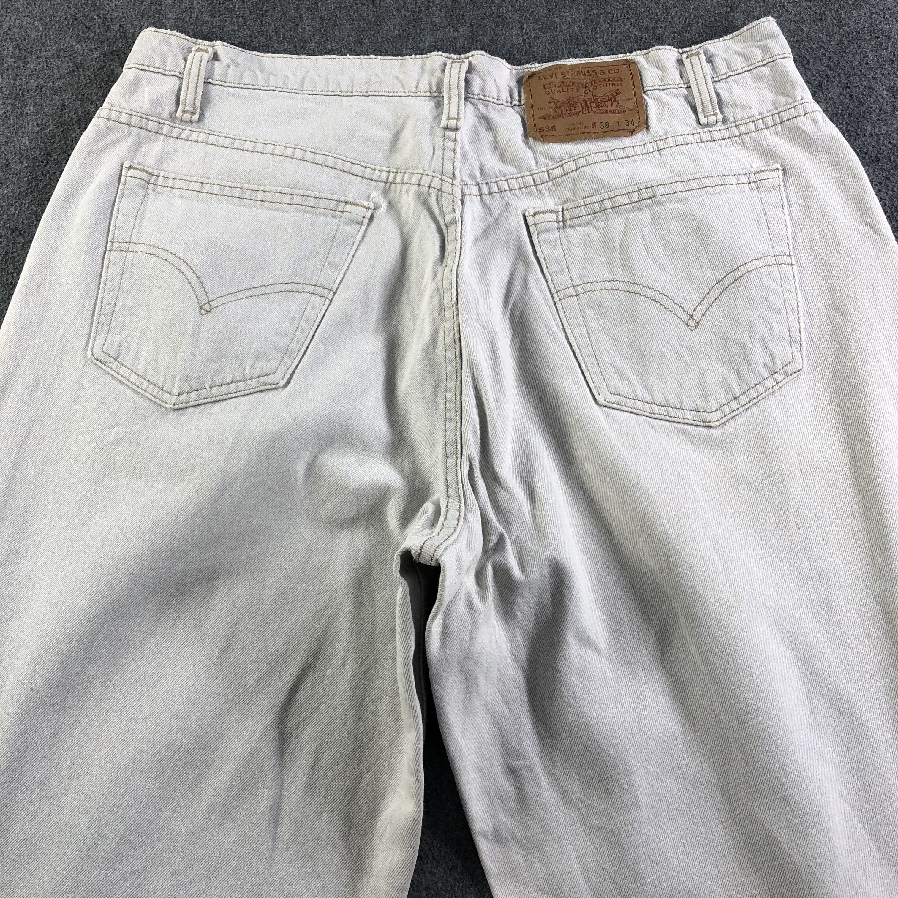 Levi's Vintage Light Wash Levis 535 Jeans-J3449 Size 38" / US 16 / IT 52 - 4 Thumbnail