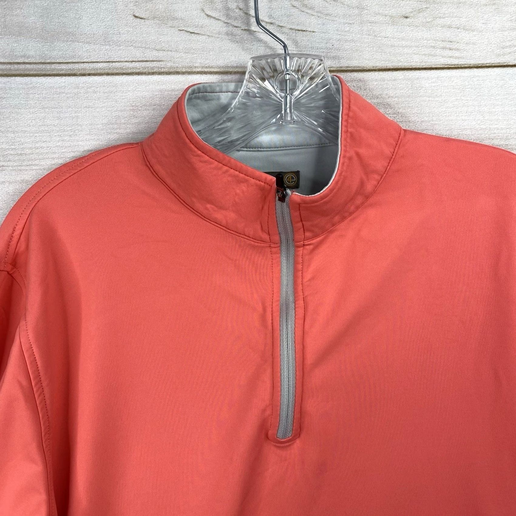 Peter Millar Peter Millar Crown Sport Pullover Mens M 1/4 Zip Coral Orange Breathable Lightweight Moisture Wicking Golf Performance Casual Hoodie (Adapt as needed) Size US M / EU 48-50 / 2 - 3 Thumbnail