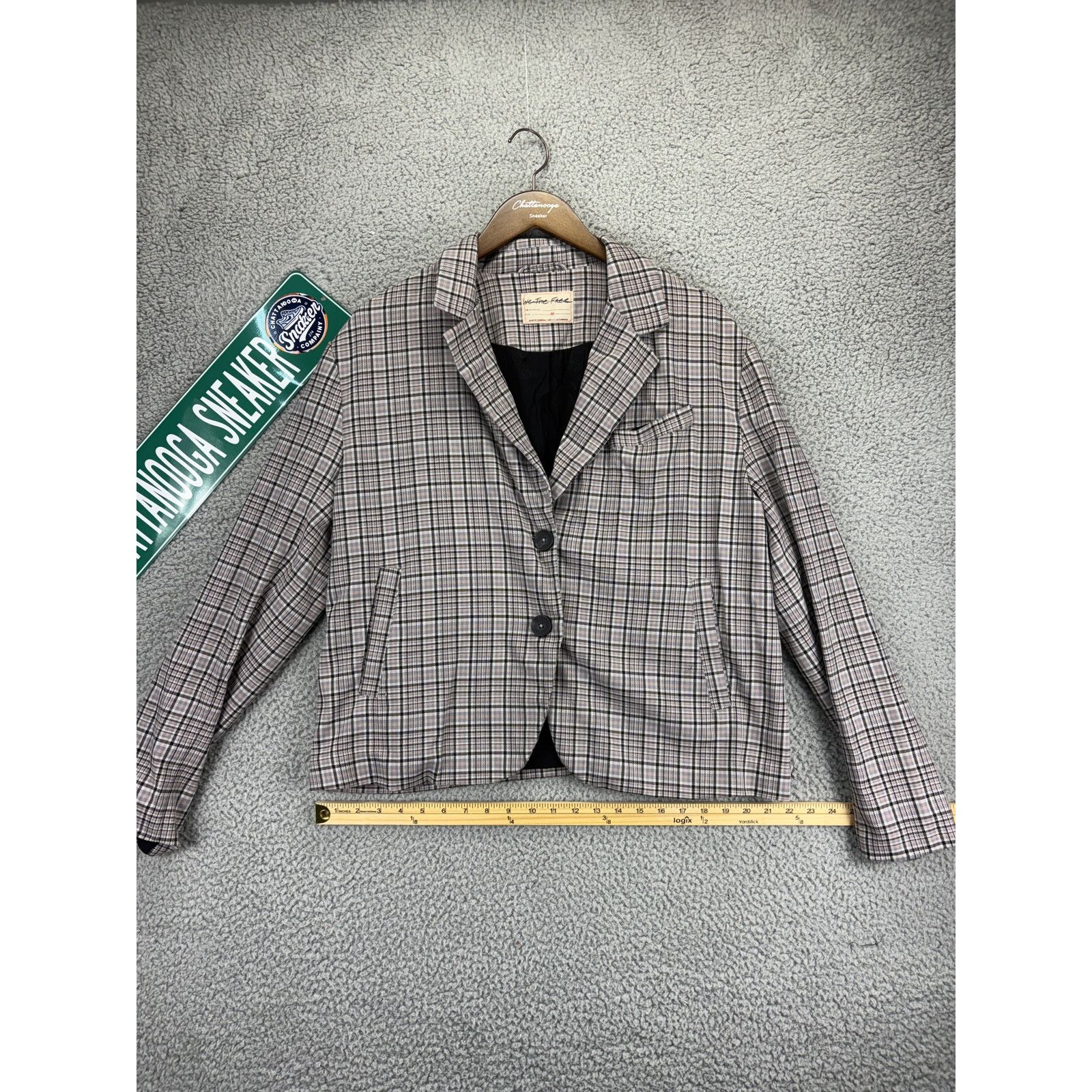 Free People Free People Cali Plaid Blazer Jacket Womens Medium NEW M Size M / US 6-8 / IT 42-44 - 1 Thumbnail