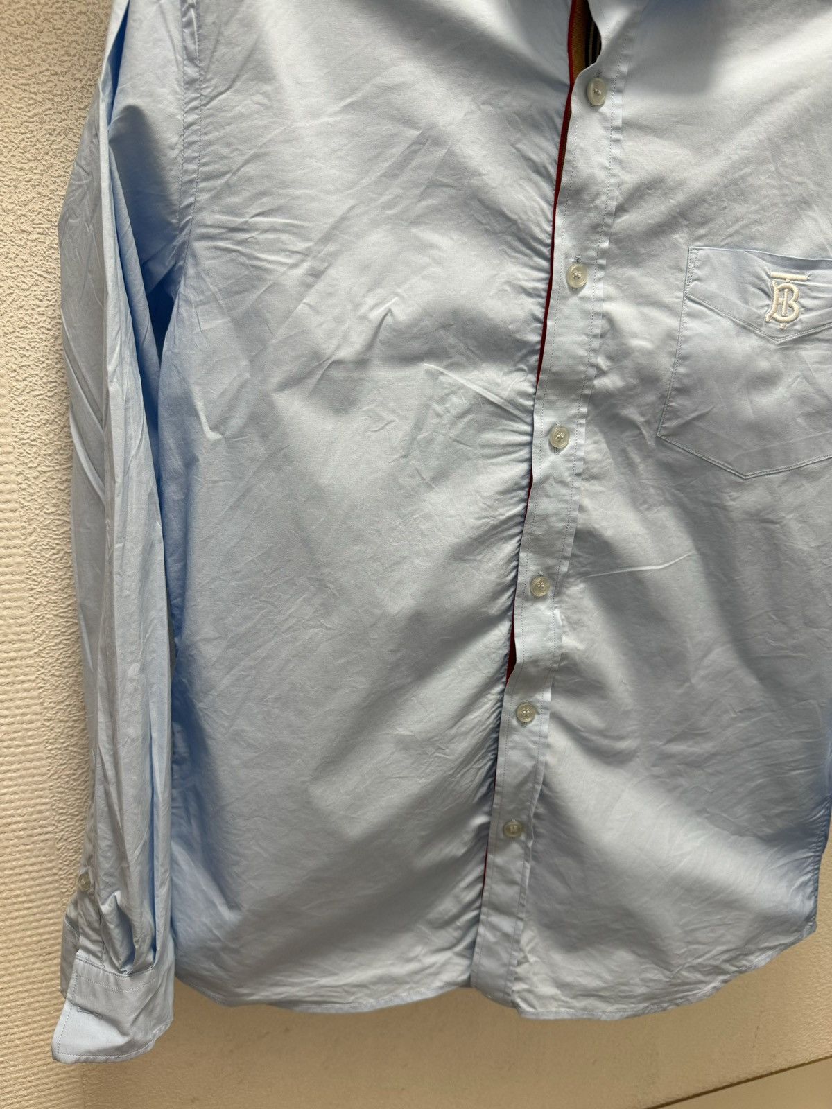 Burberry Burberry London England blue shirt longsleeve monogram Xl Size US XL / EU 56 / 4 - 4 Thumbnail
