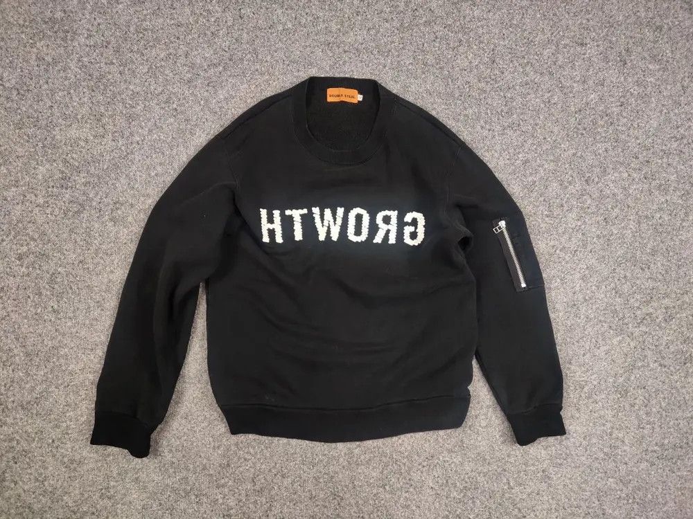 Japanese Brand Vintage 90's Double Steal Japanese Logo Black Sweatshirt Size US M / EU 48-50 / 2 - 4 Thumbnail