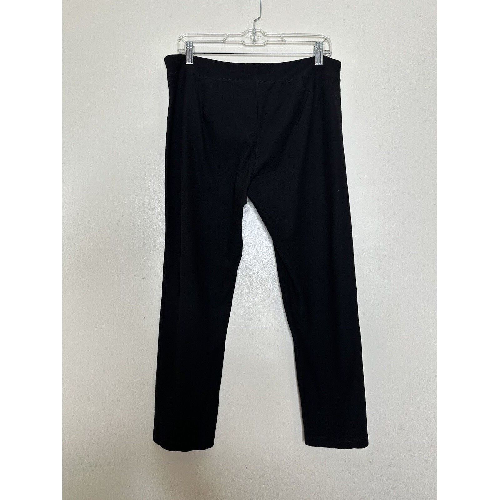 Eileen Fisher Eileen Fisher Pull On Pants Sz Medium Knit Viscose Mid Rise Size 33" - 3 Thumbnail