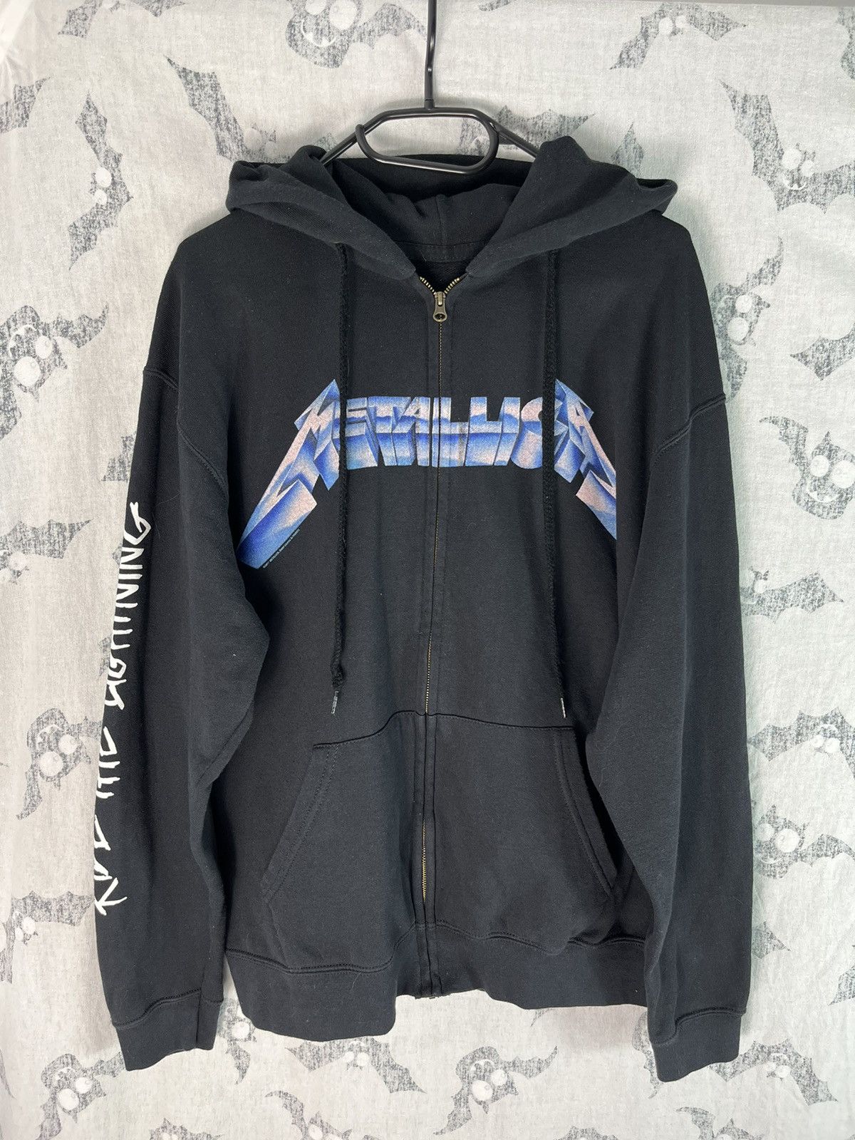 Vintage Metallica Ride The Lightning Zip Up Hoodie Licensed Metal Grailed
