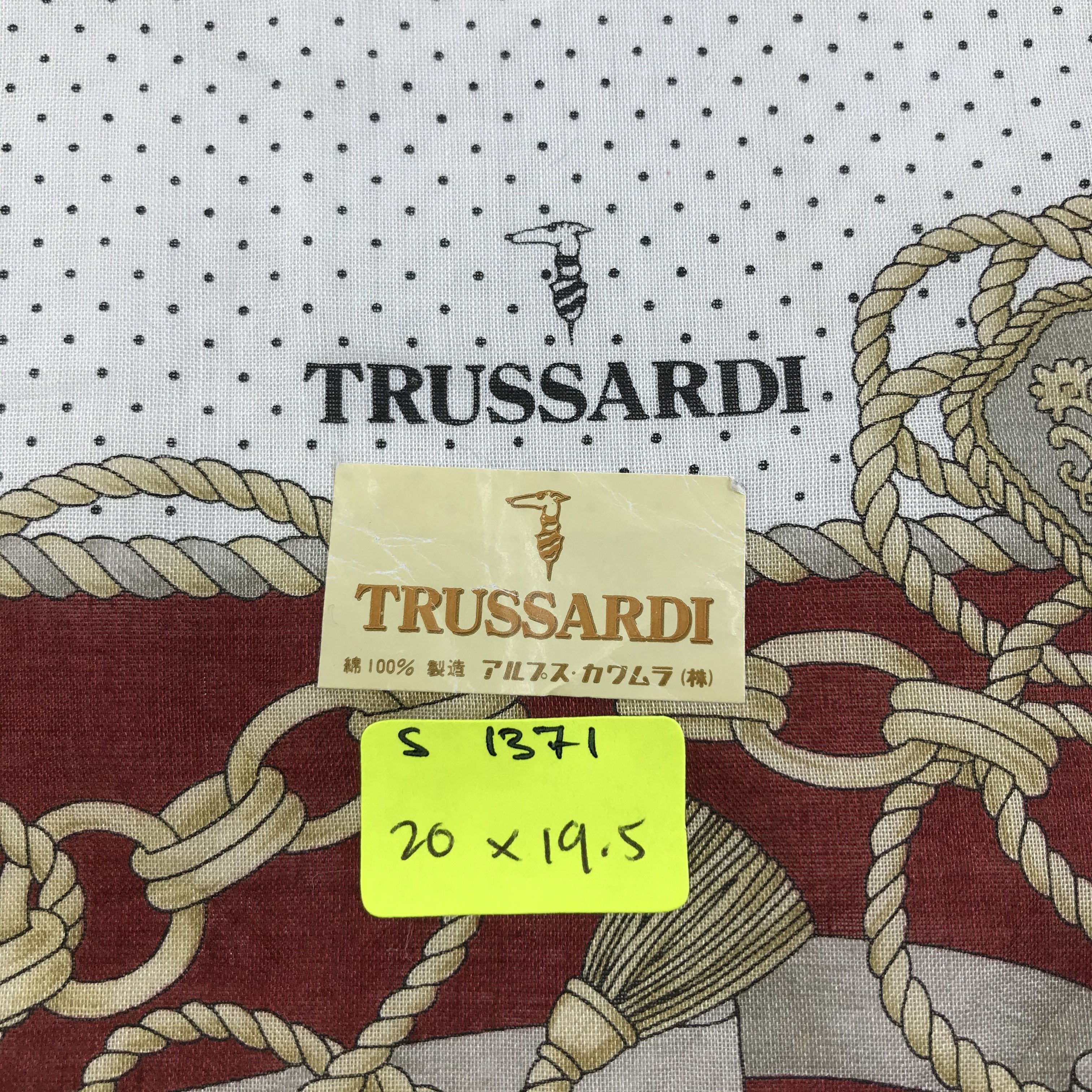 Trussardi × Vintage Trussardi Bandana / Handkerchief / Neckerchief - S1371 Size ONE SIZE - 5 Thumbnail