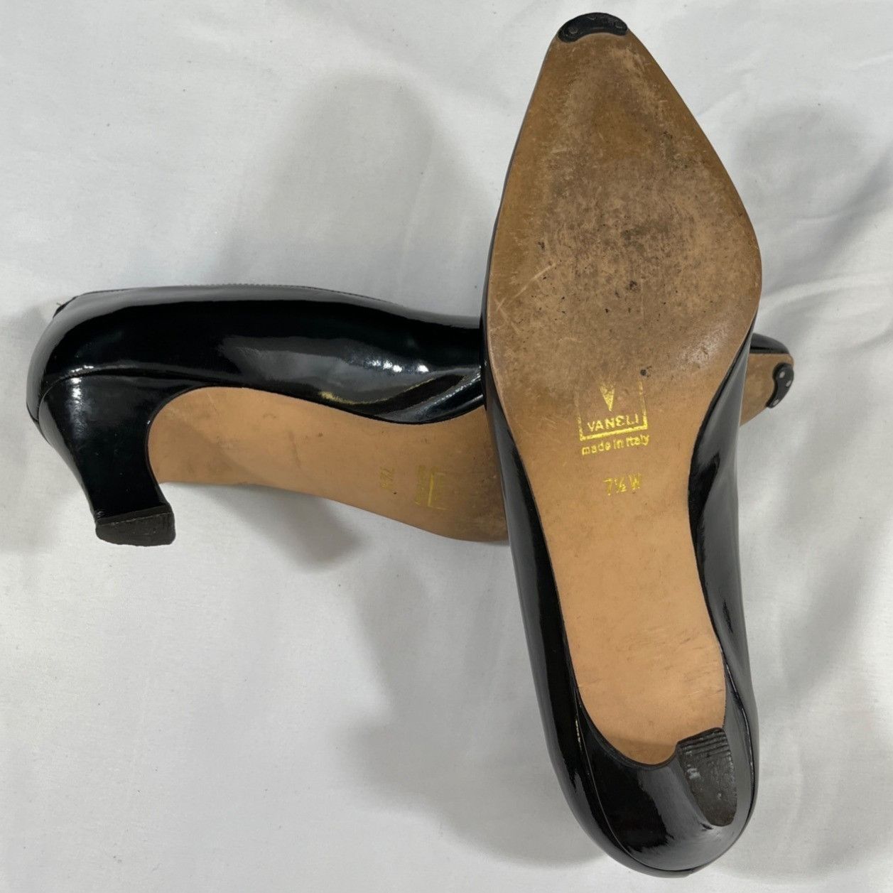 VANELI Vaneli Women's Black Pointed Toe Shoes/Heels Size 7.5W SKU 5 Size US 7.5 / IT 37.5 - 7 Thumbnail