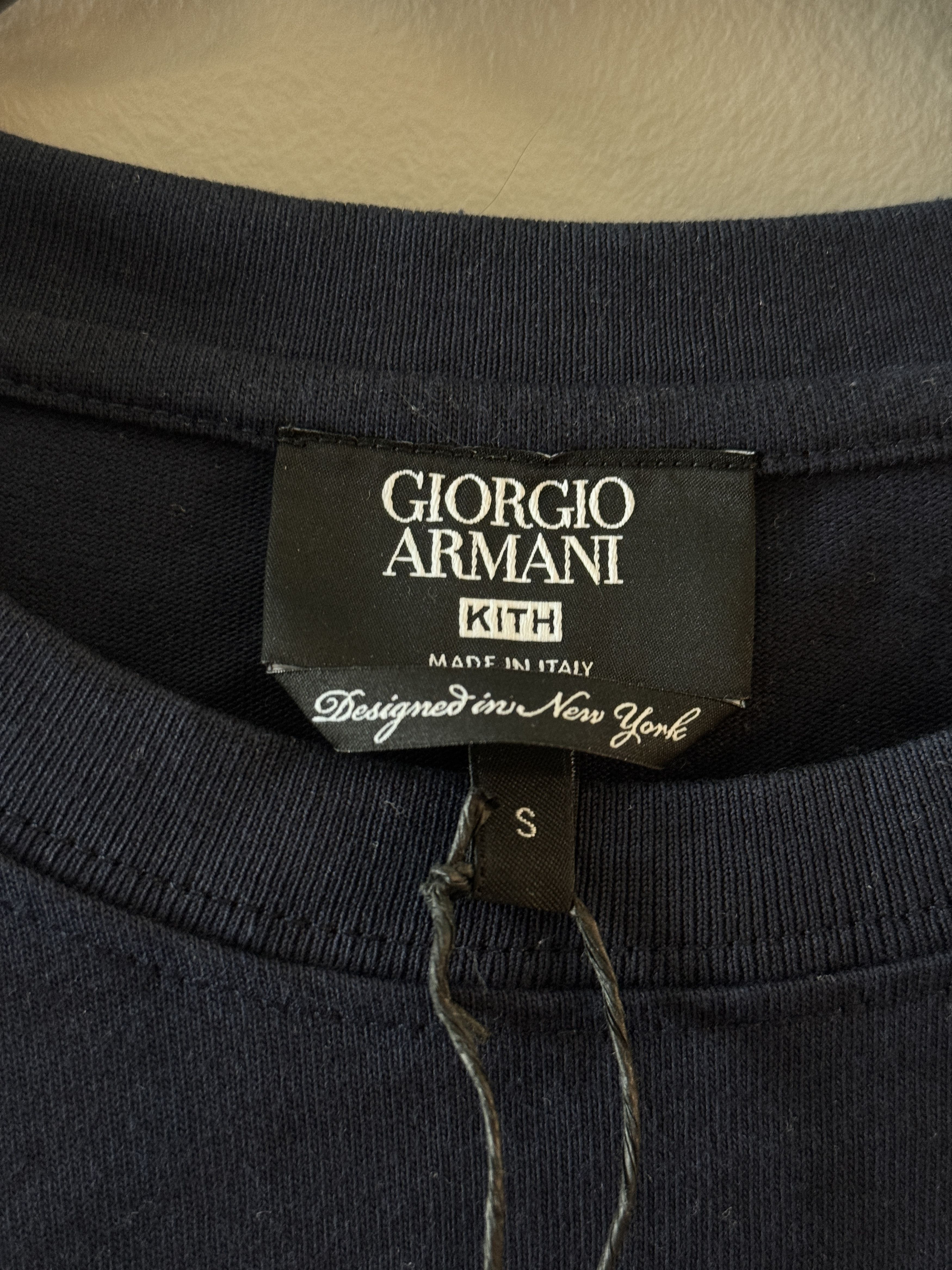 Giorgio Armani × Kith Giorgio Armani & Kith Short Sleeve Tee - Nocturnal Blue Size US S / EU 44-46 / 1 - 3 Thumbnail
