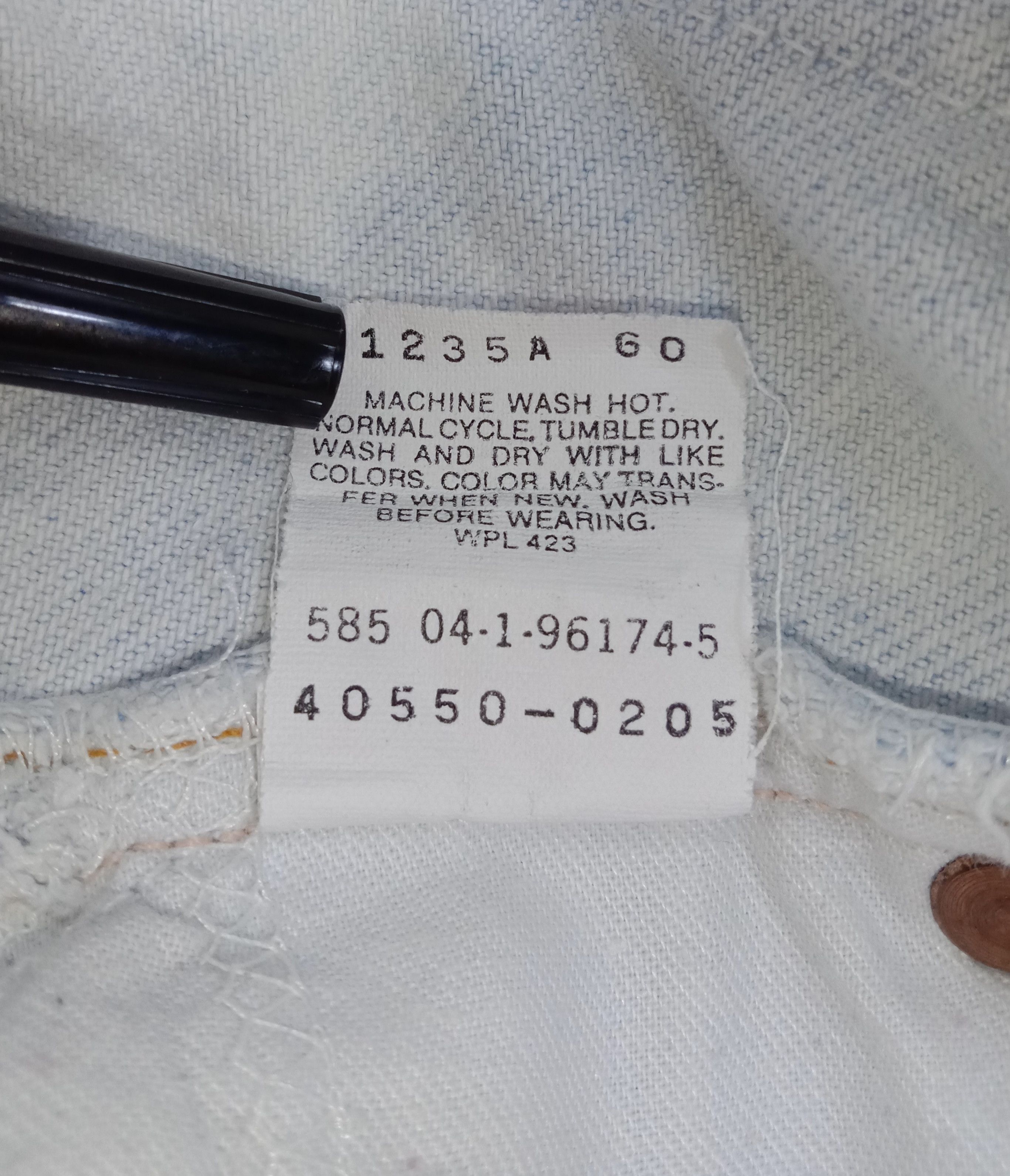Levi's Vintage 90s Levi's 550 Orange Tab Jeans Ripped Denim Size US 30 / EU 46 - 11 Thumbnail