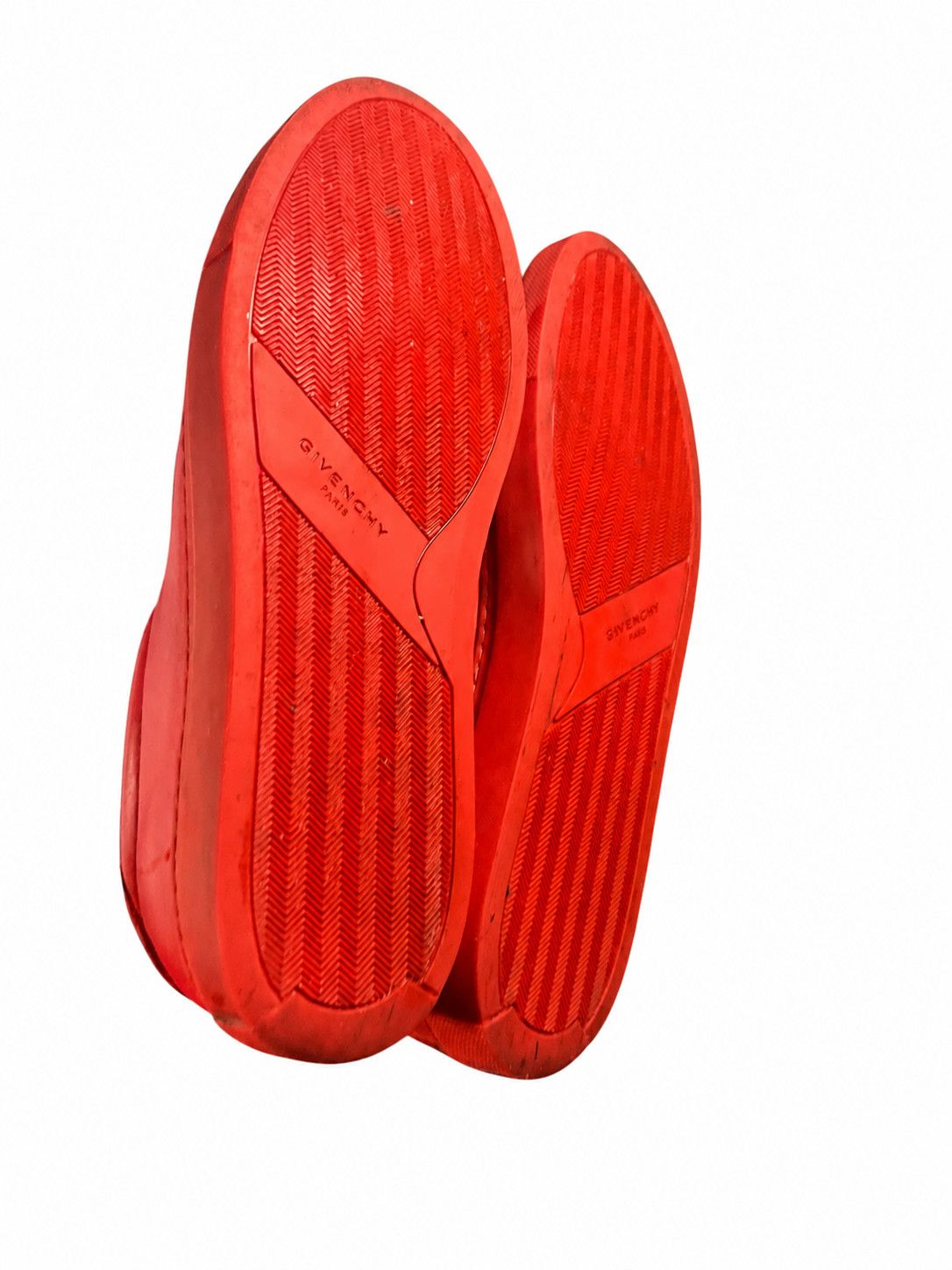 Givenchy Givenchy Paris Red Leather Low Top Sneakers EU43 Men's Shoes Size US 10 / EU 43 - 3 Thumbnail