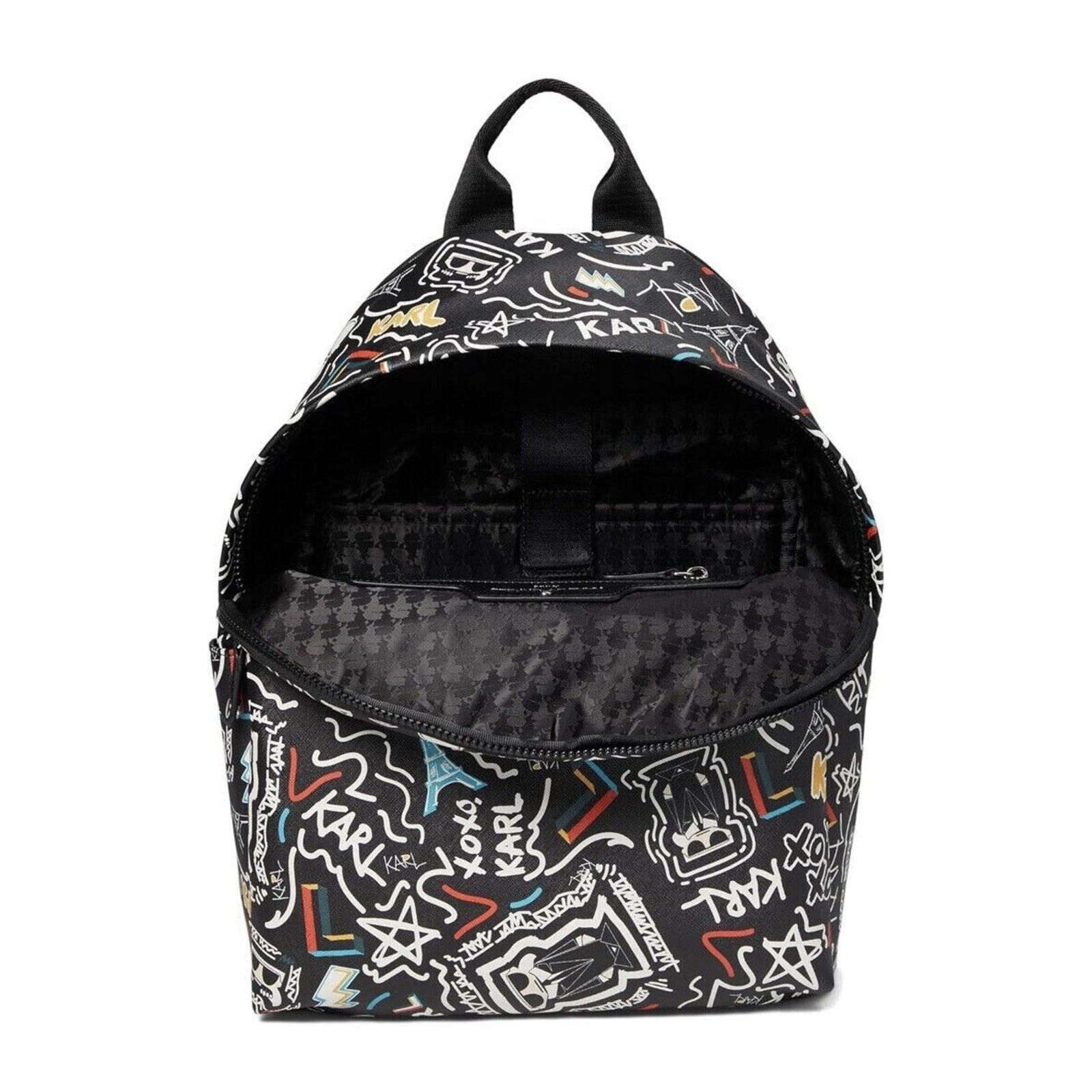 Karl Lagerfeld KARL LAGERFELD PARIS AMOUR BLACK GRAFFITI BACKPACK NWT Size ONE SIZE - 3 Thumbnail