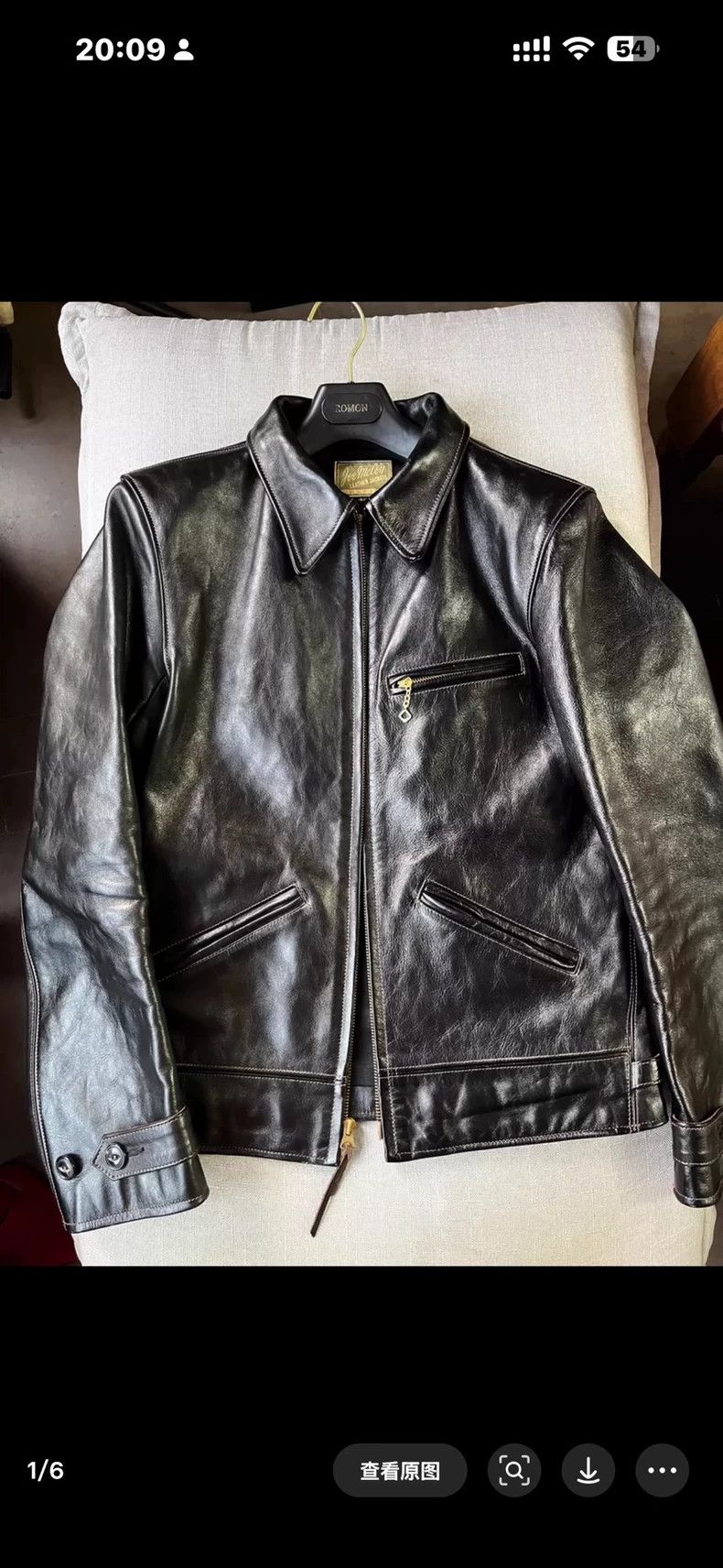 サイズ34JoeMcCoy wayward 30s sports jacket The Real McCoy's COOPER 30S SPORTS JACKET - BLACK HORSEHIDE