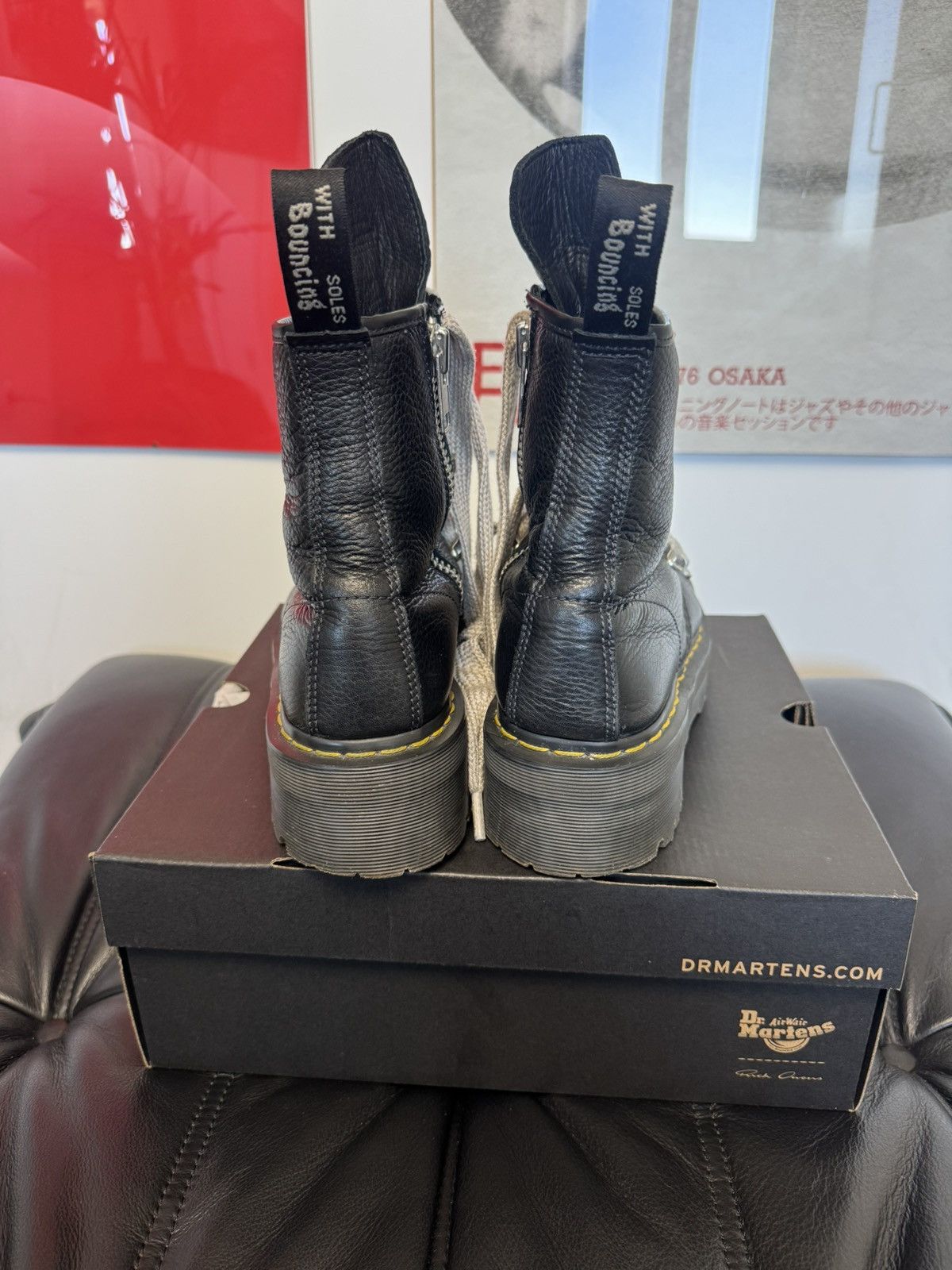 Rick Owens Rick Owens Dr. Martens Jumbo Lace Boot Zip Avant Garde Rare Size US 10 / EU 43 - 4 Thumbnail