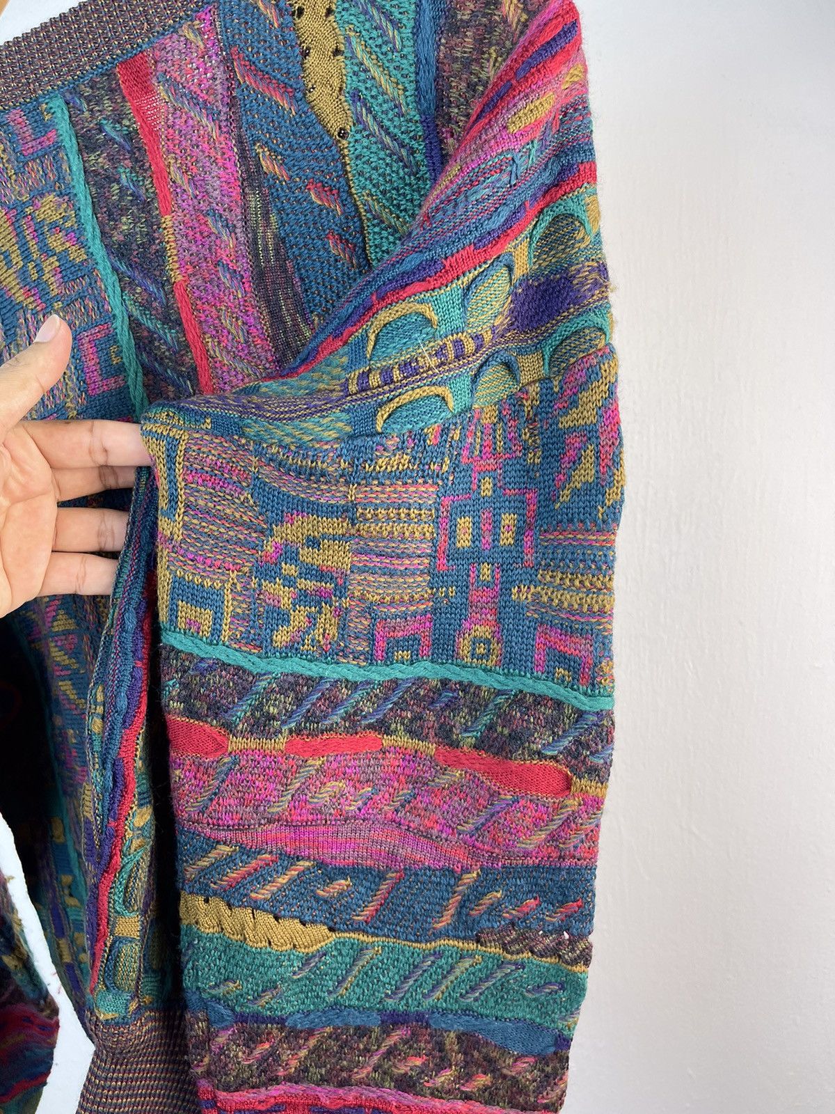 Aran Isles Knitwear × Coogi 90s Corsini Italia Coogi Style Knitwear Size US L / EU 52-54 / 3 - 12 Thumbnail