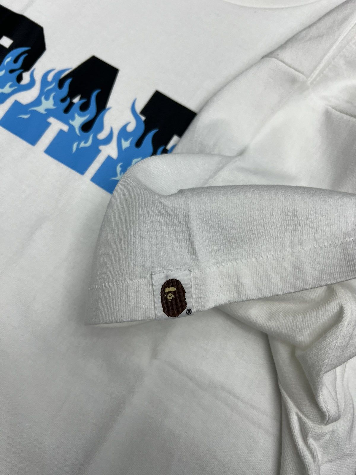 Bape Bape Flame Logo T-Shirt Size US L / EU 52-54 / 3 - 3 Thumbnail