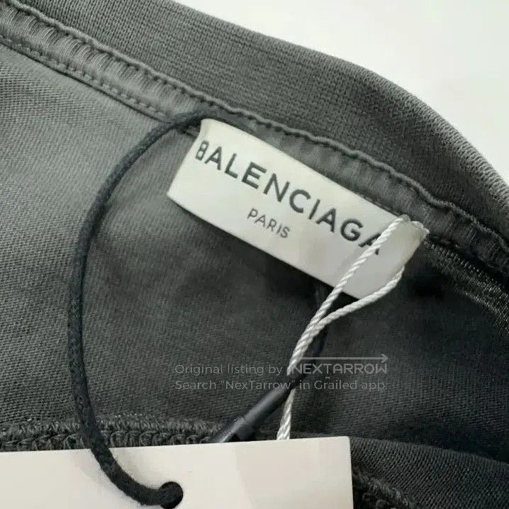 Balenciaga Balenciaga Grey Short Sleeve Logo T. Size US S / EU 44-46 / 1 - 5 Thumbnail