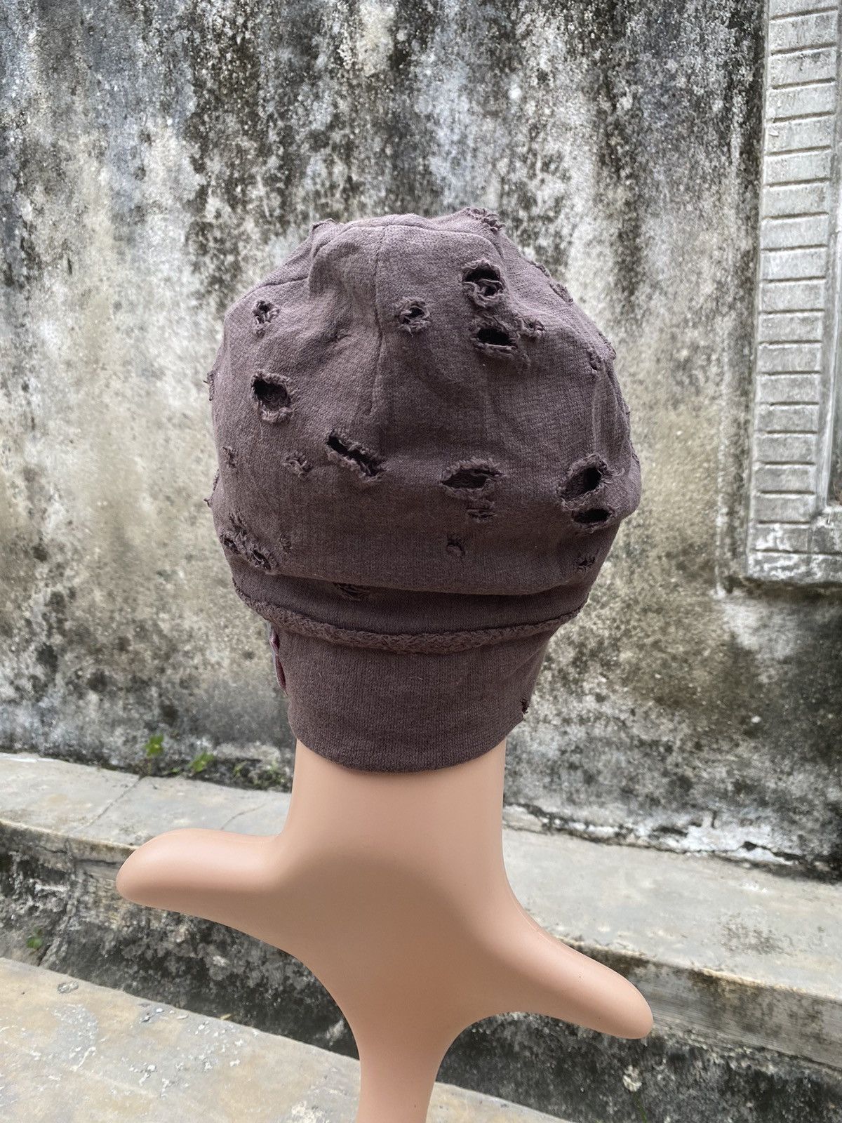 Japanese Brand Mad Factory Japan Distressed Beanie Hat Size ONE SIZE - 5 Thumbnail
