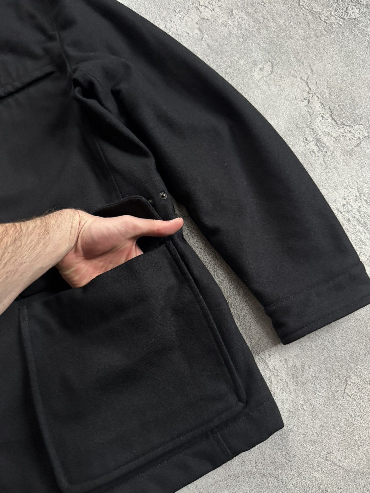 Other Lodenfrey 54size black zip coat wool jacket casual Size US L / EU 52-54 / 3 - 11 Thumbnail