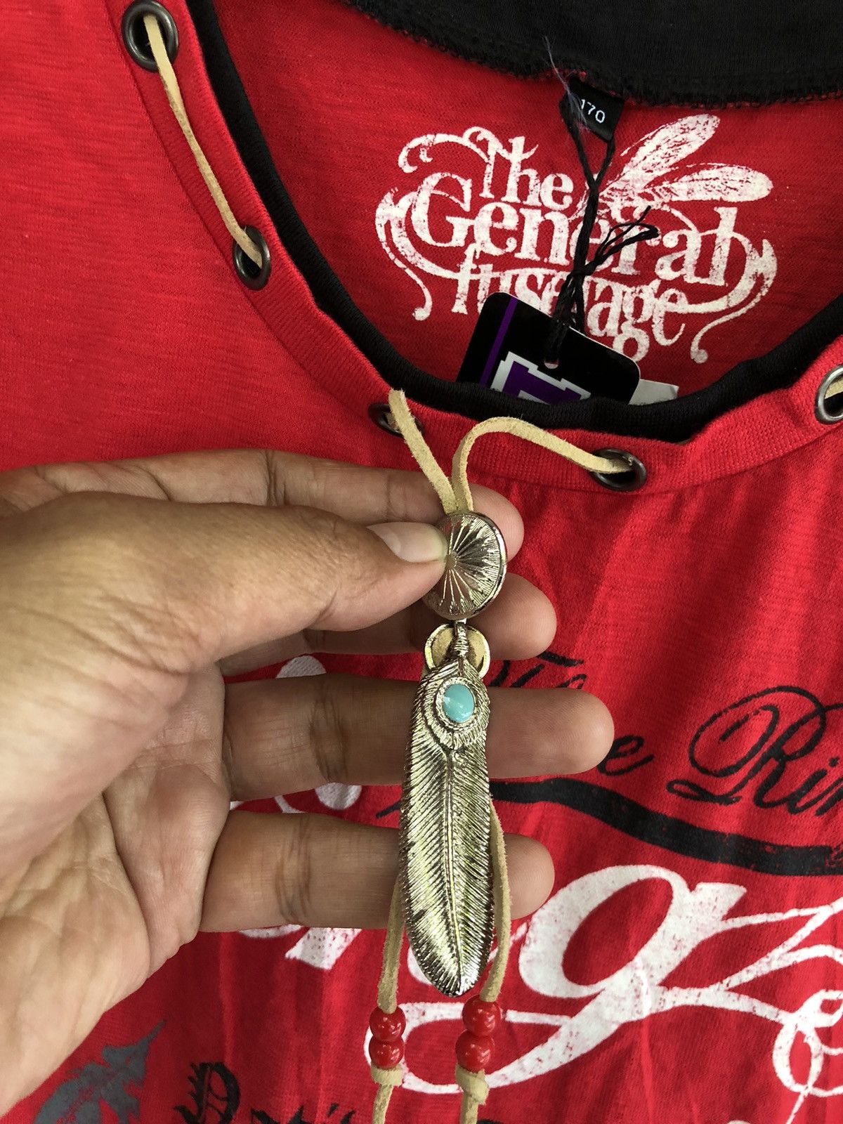 If Six Was Nine × Japanese Brand × Le Grande Bleu (L.G.B.) JAPANESE DIRTY WOLF WING NATIVE AMERICAN TANKTOP Size US M / EU 48-50 / 2 - 3 Thumbnail