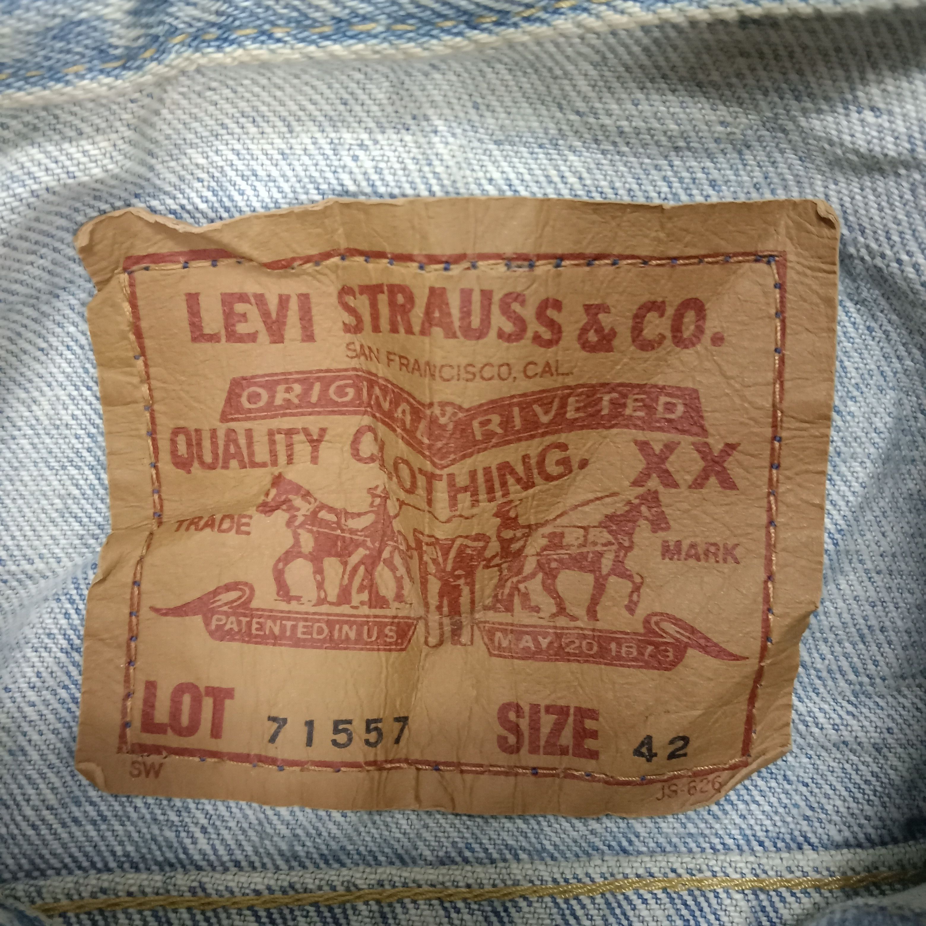 Levi's LEVIS 501 Redline American Style Denim Jacket Size US M / EU 48-50 / 2 - 4 Thumbnail
