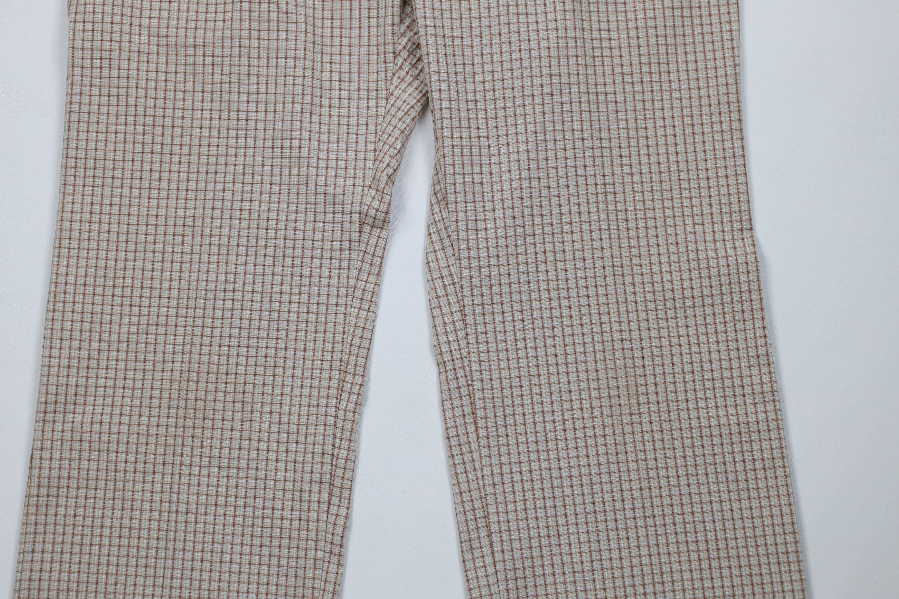 Vintage Vintage 60s 70s Streetwear Wide Leg Chino Pants Plaid USA Size US 34 / EU 50 - 3 Thumbnail