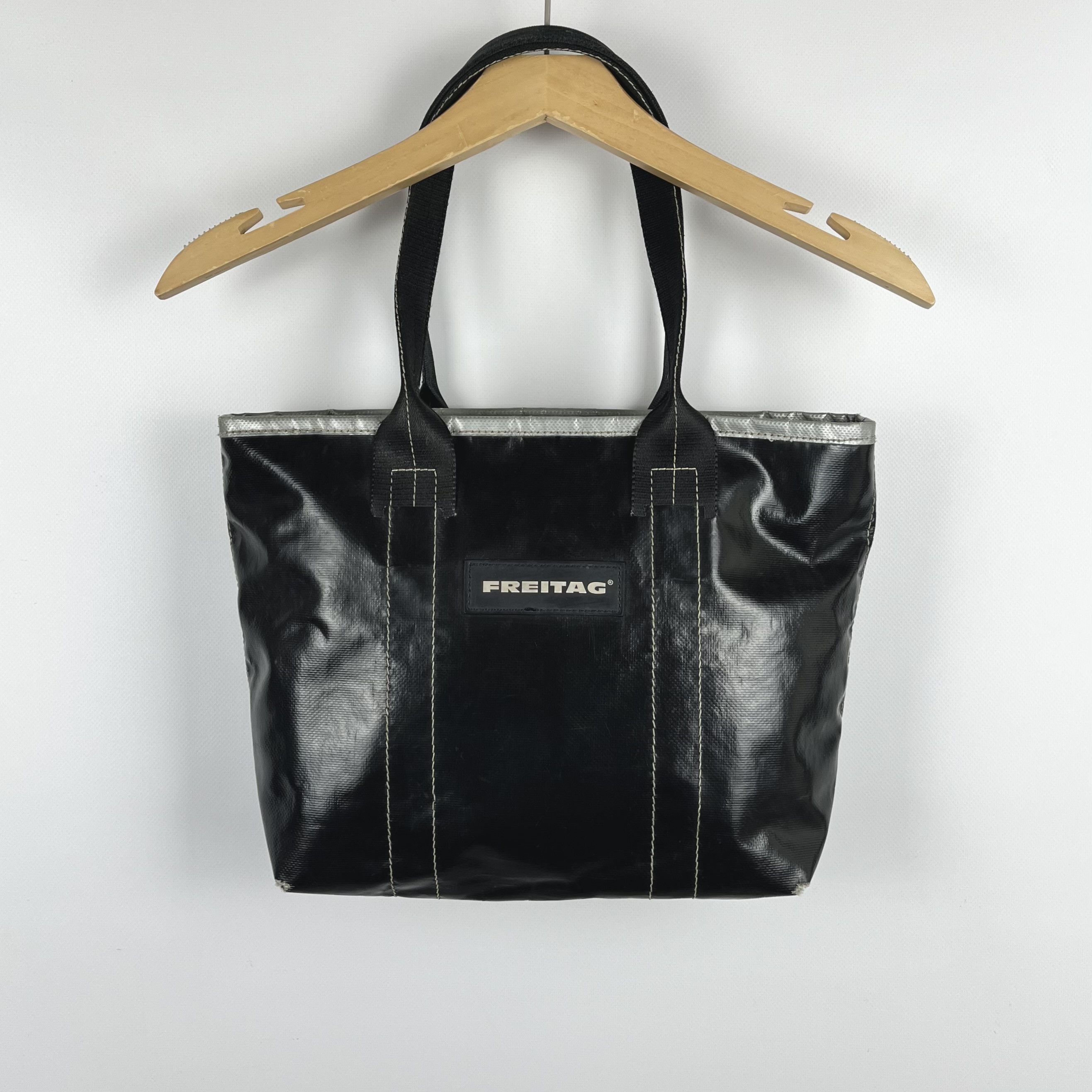 Freitag Freitag Recycled Shoulder Black Tote Bag Size ONE SIZE - 1 Thumbnail