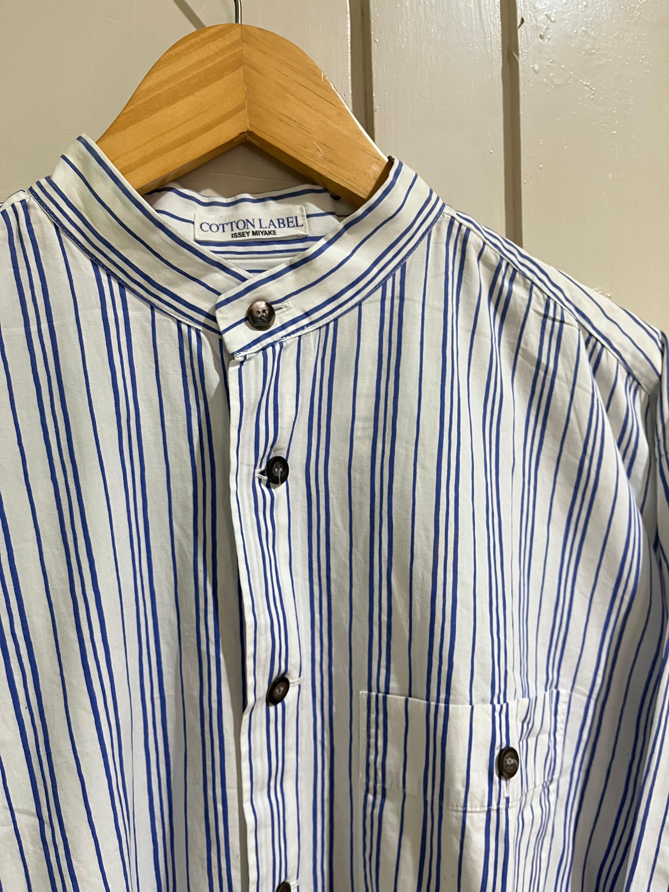 Issey Miyake Issey Miyake sanghai mandarin collar shirt Size US XL / EU 56 / 4 - 4 Thumbnail