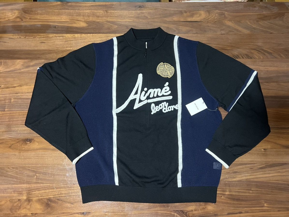 AIME LEON DORE サイクリングニットジャージ S Aime Leon Dore Knit