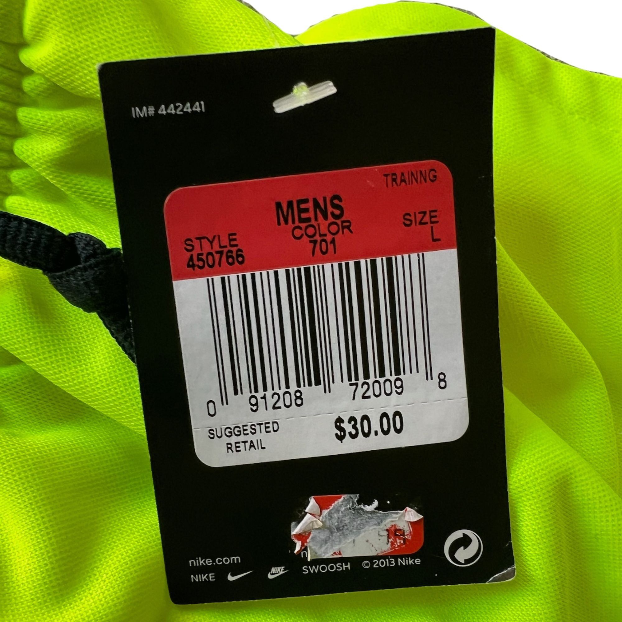 Nike Nike Neon Yellow Basketball Shorts Mens Size L Training Ligh Size US 33 - 4 Thumbnail