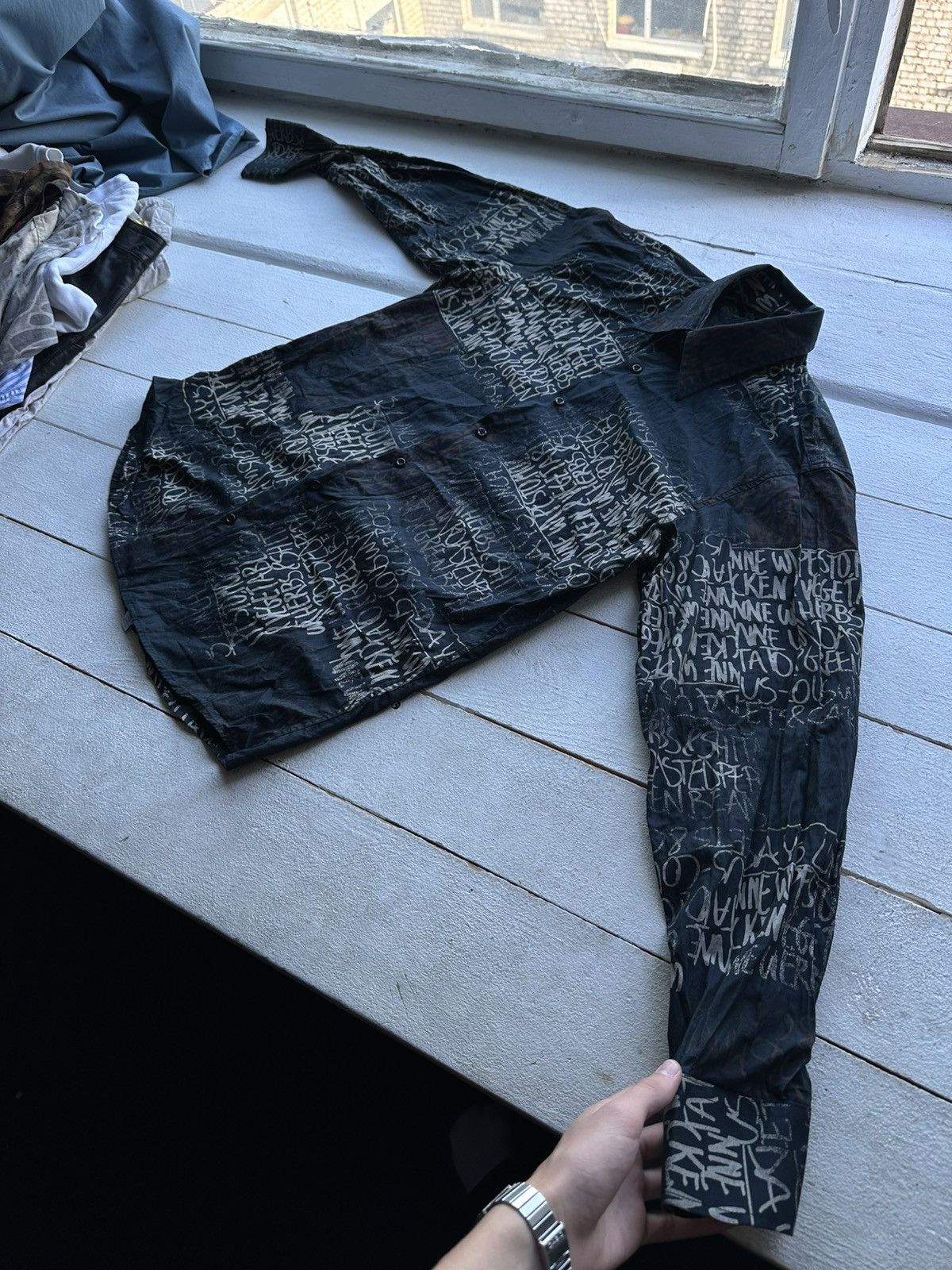 Other 🚨 GUIDE LONDON AVANT GARDE SHIRT BUTTON OVERPRINT Size US L / EU 52-54 / 3 - 2 Thumbnail