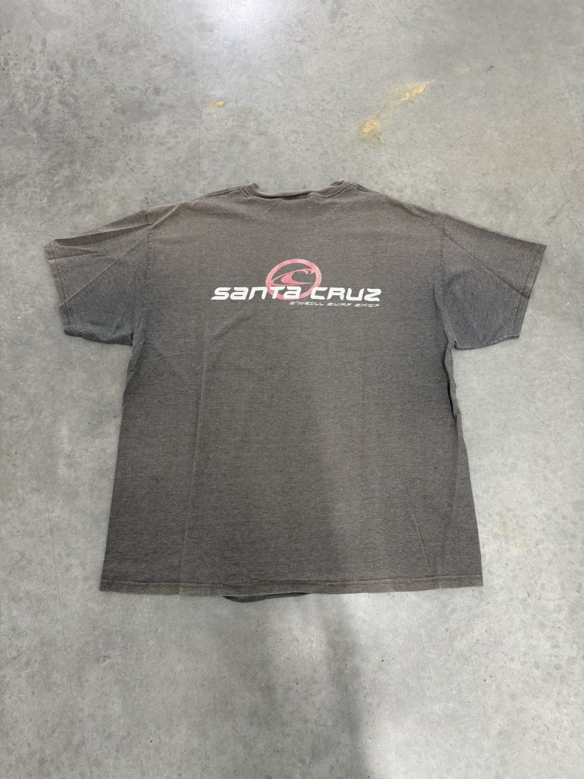 O'Neill O'neill Santa Cruz Surf Faded T Shirt Vintage Y2K 2000s Grey Size US XL / EU 56 / 4 - 4 Thumbnail