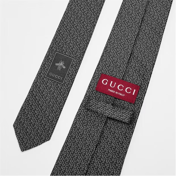 Gucci Silk Writing Tie Size ONE SIZE - 3 Thumbnail
