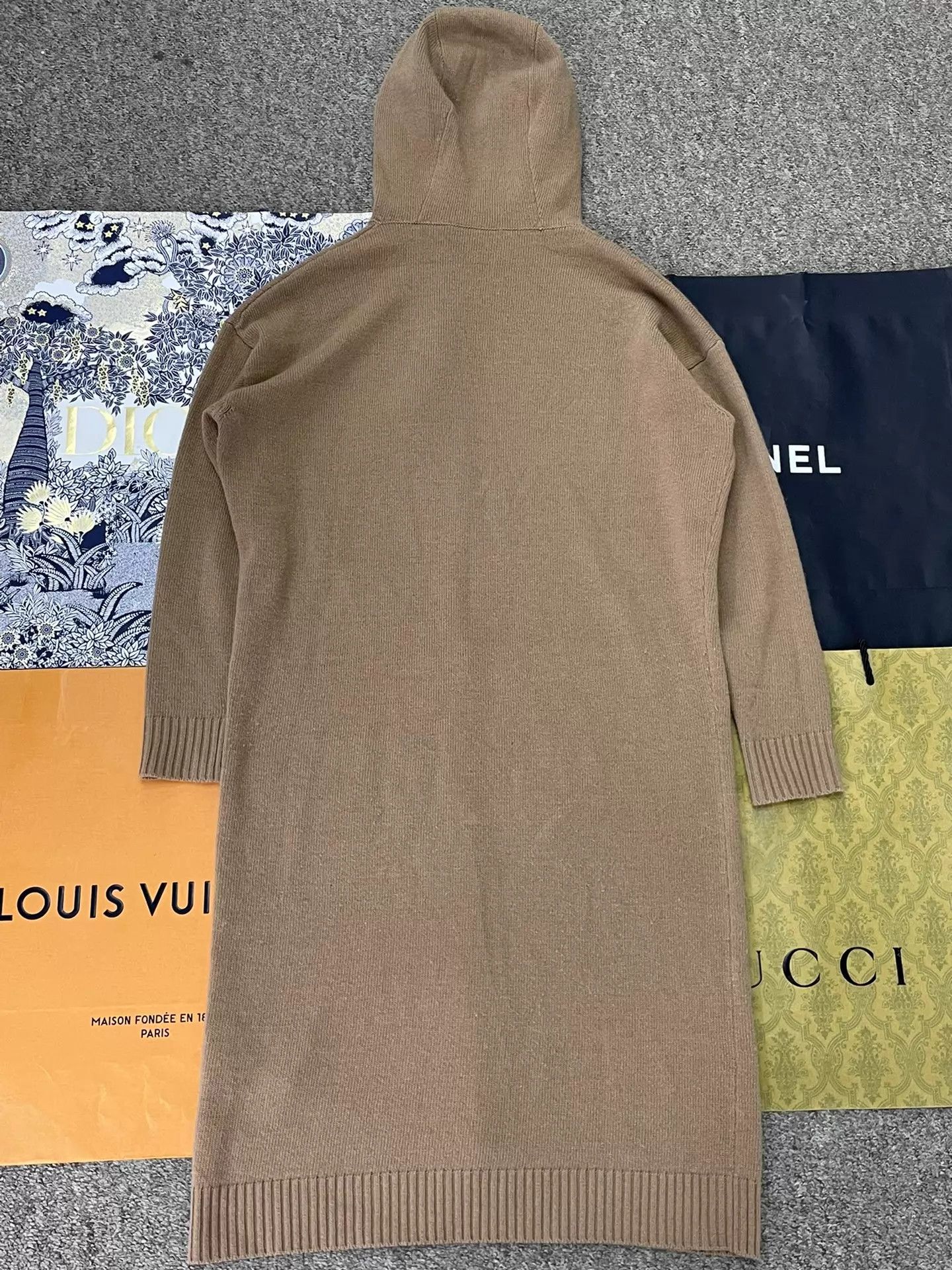Max Mara MaxMara khaki wool hooded midi dress S Size S / US 4 / IT 40 - 2 Thumbnail