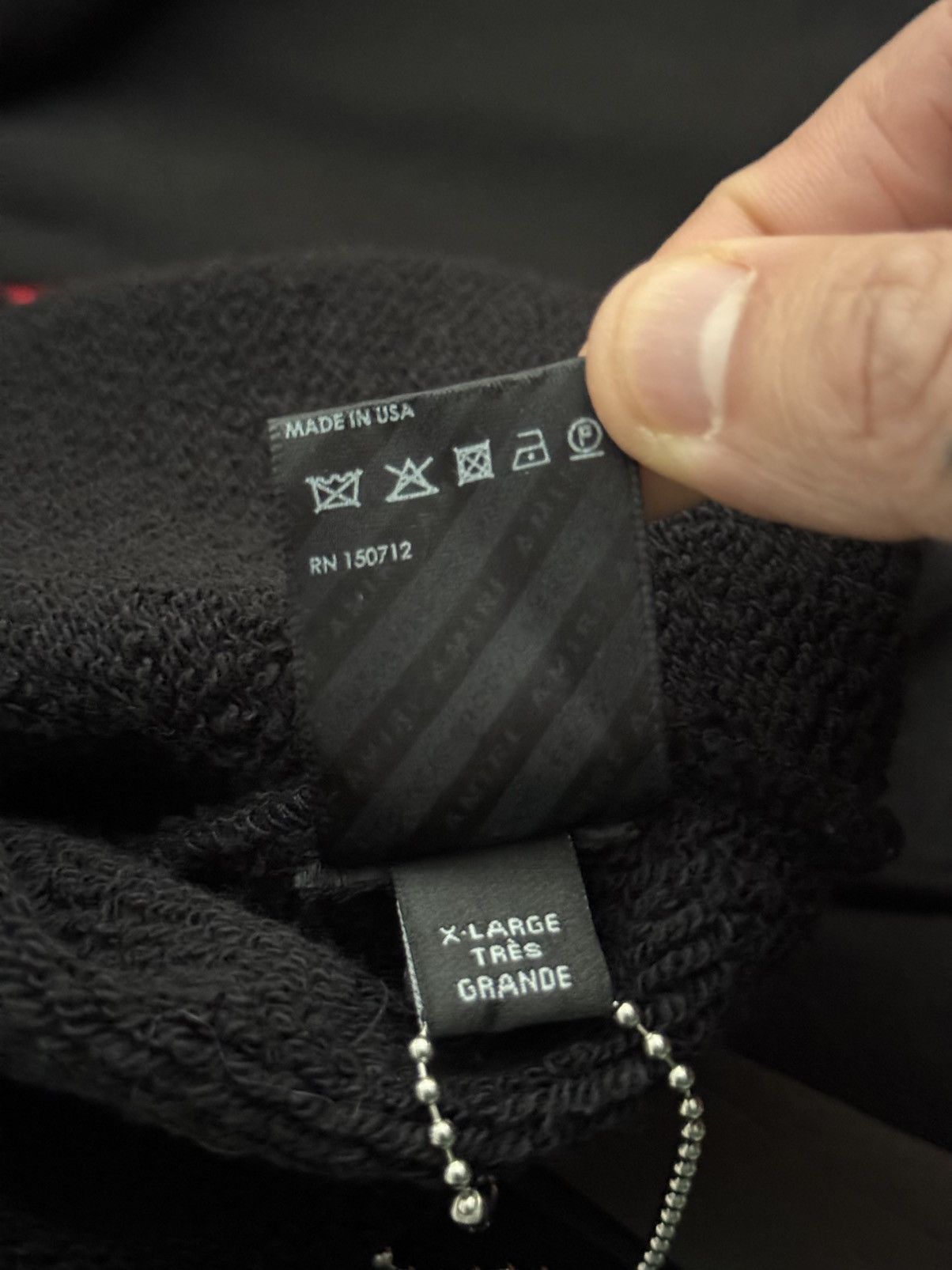 Amiri Amiri logo hoodie Size US XL / EU 56 / 4 - 4 Thumbnail