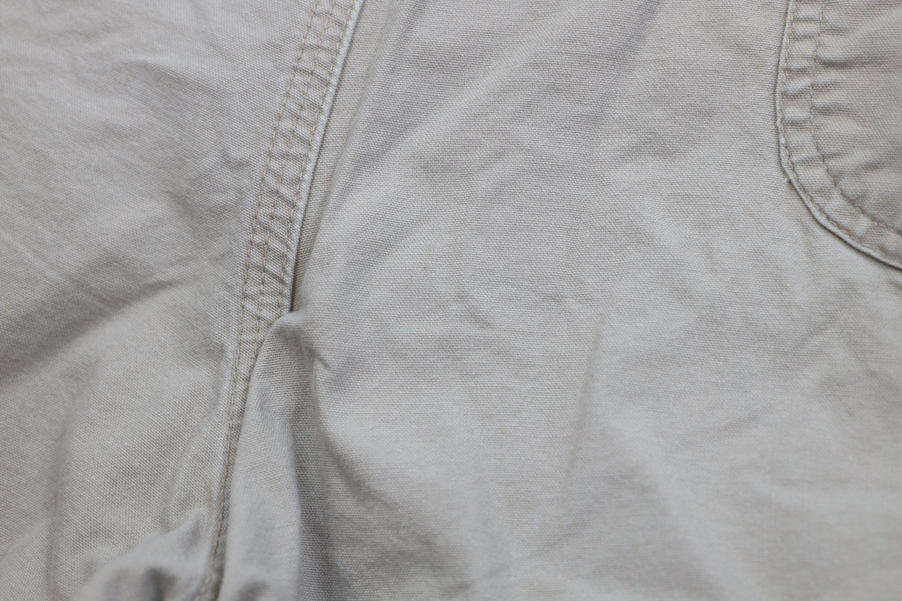 Carhartt Vintage Y2K Carhartt Canvas Dungaree Shorts Tan Beige Size US 40 / EU 56 - 14 Thumbnail